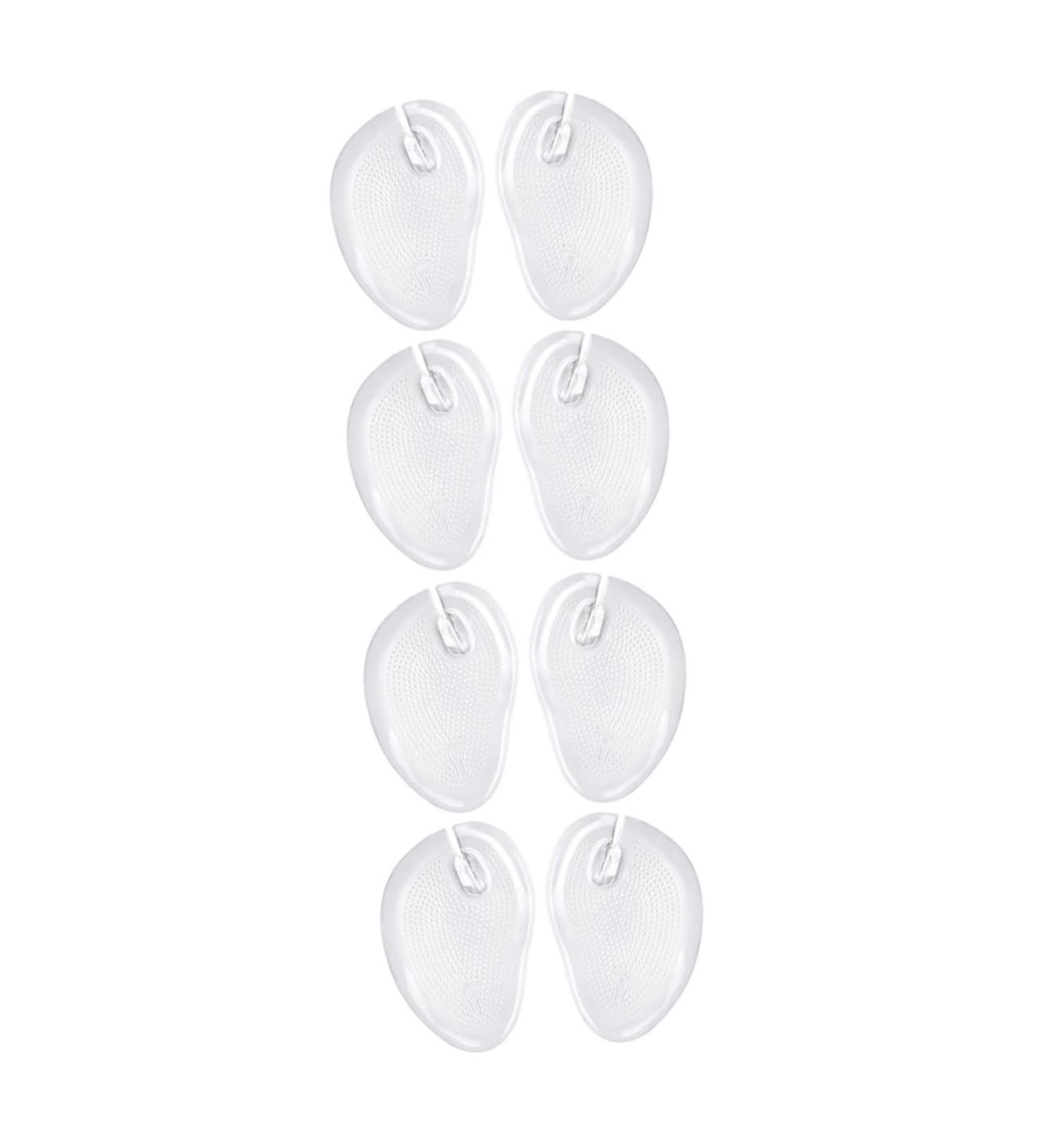 FRCOLOR 8 Pcs Palm Rest Shockproof Clear Insoles | Thong Slipper Foot Protectors | Self-Adhesive Non-Slip Forefoot Pads for Beach Sandals - Buy Online on GoSupps.com