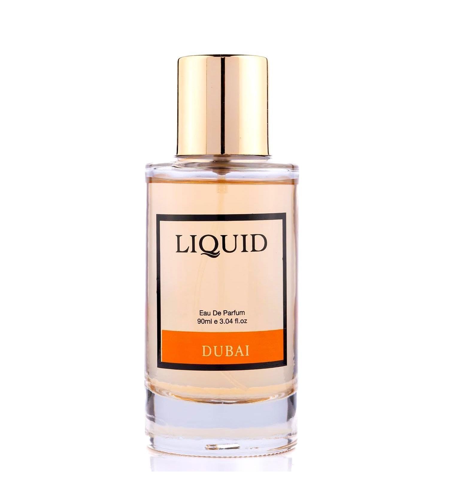 LIQUID Dubai Luxury Eau de Parfum EDP for Men - 90ml Long Lasting | Premium Gift Perfume | Amber & Sandalwood Fragrance | Perfect for Special Occasions | Luxury Scent Inspired by Dubai | Gift for Him - Buy Online on GoSupps.com