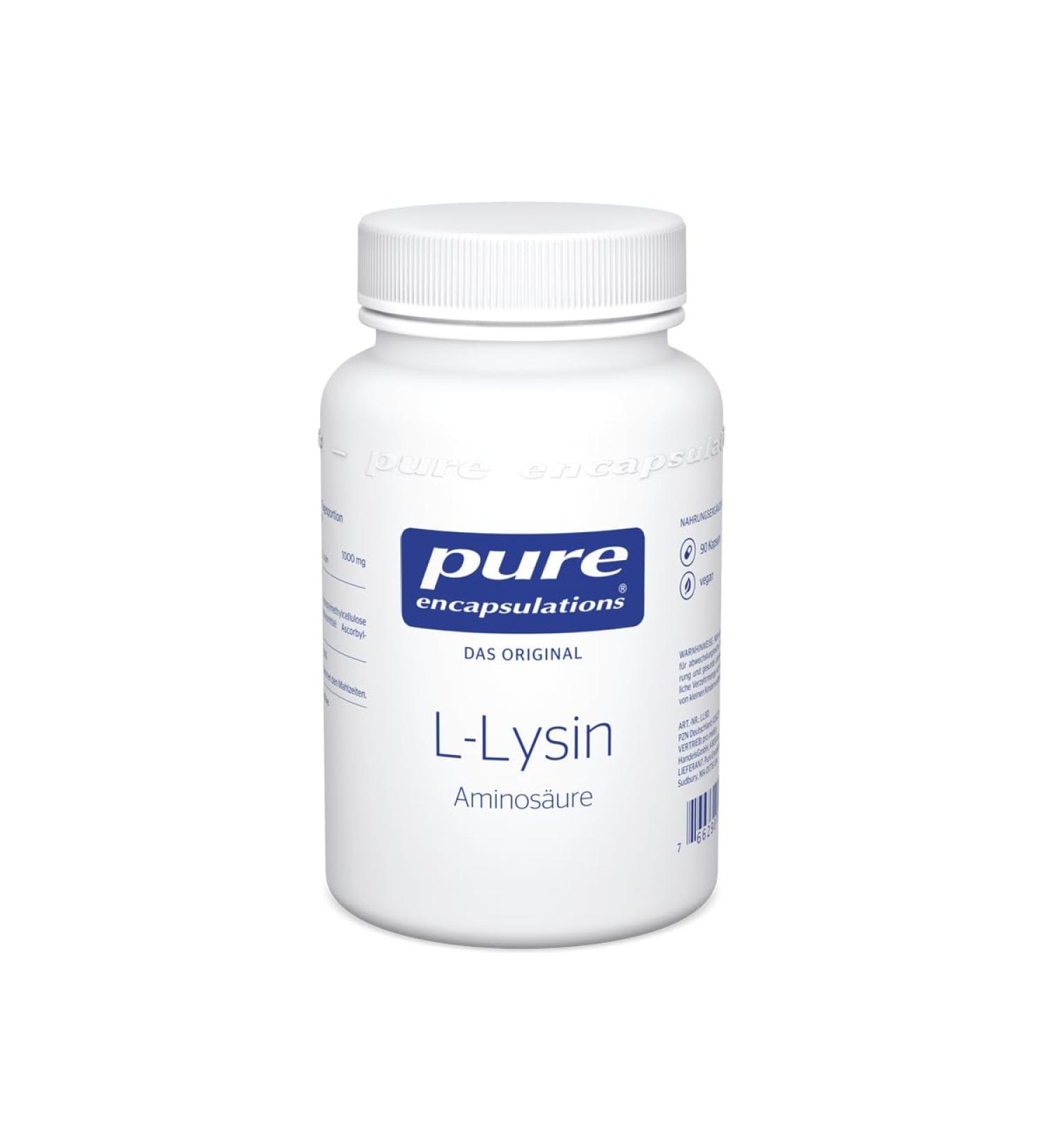 Buy Pure Encapsulations L-Lysine - Essential Amino Acid - 90 Capsules | International Shipping Available - Buy Online on GoSupps.com