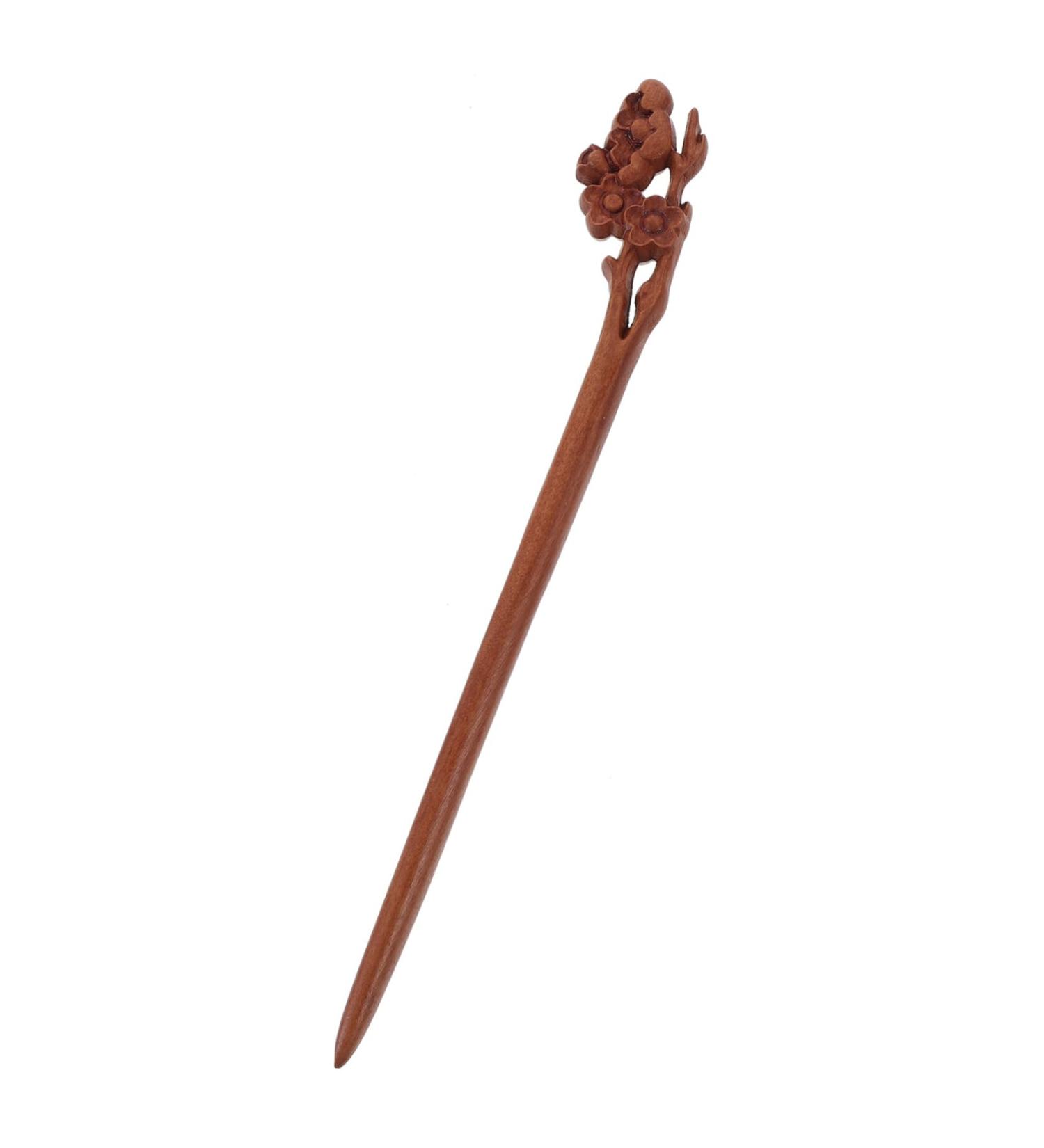 Didiseaon Peach Wood Hairpin Wooden Hair Stick Hair Bun Stick Women Hair Accessories Delicate Hair Chopsticks Hair Stick Chopsticks for Hair Women Hair Stick Long Hair Stick - Buy Online on GoSupps.com