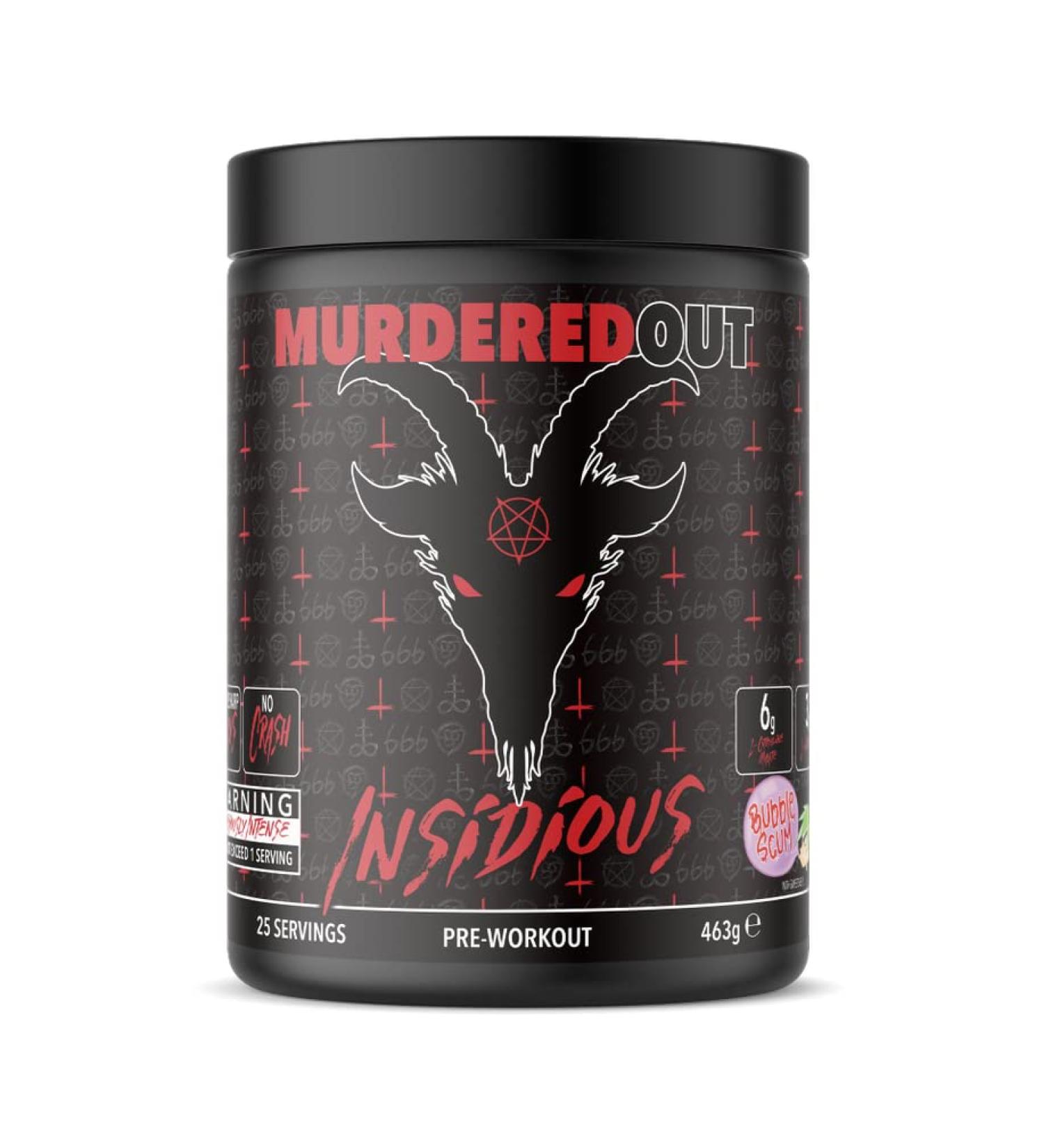Murdered Out Insidious Pre-Workout 463g BubbleScum