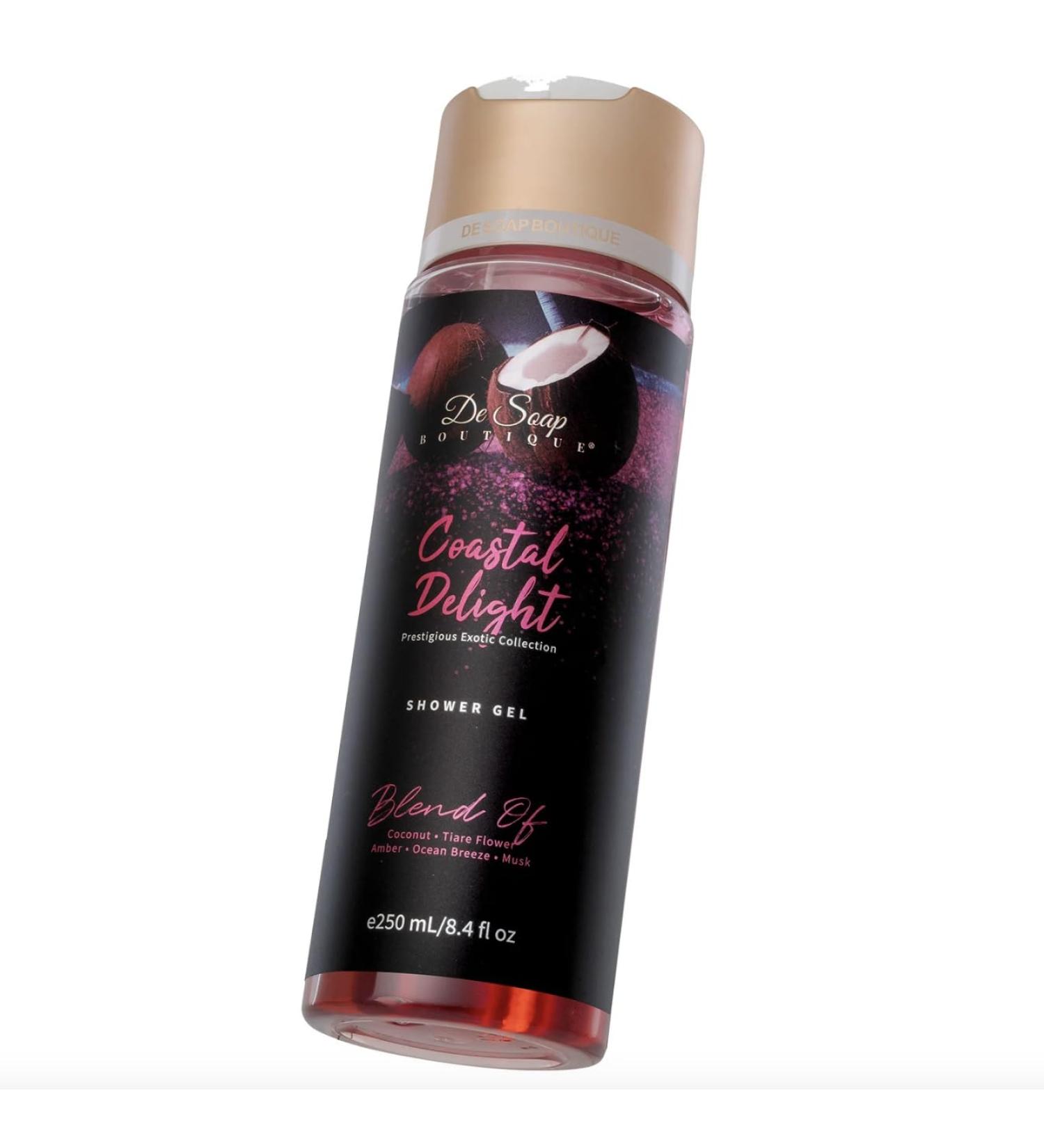 De Soap Boutique Women's Body Luxurious Revitalized and Rejuvenated Coastal Delight Shower Gel 8.4 fl oz