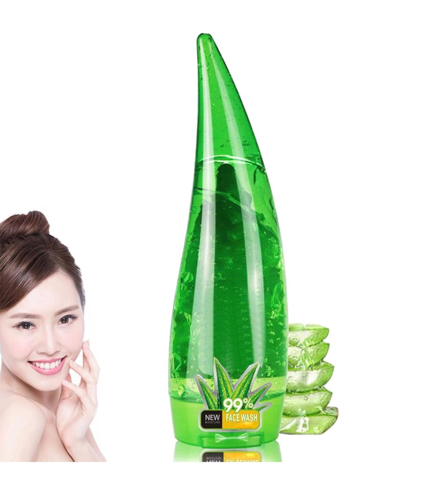 Aloe Vera Facial Wash Gel 99 Aloe Vera Soothing Moisturizing Gel Deep Cleansing Foam Balancing Oil Refreshing Daily Cleansing for All Skin Types 1 Piece - Buy Online on GoSupps.com
