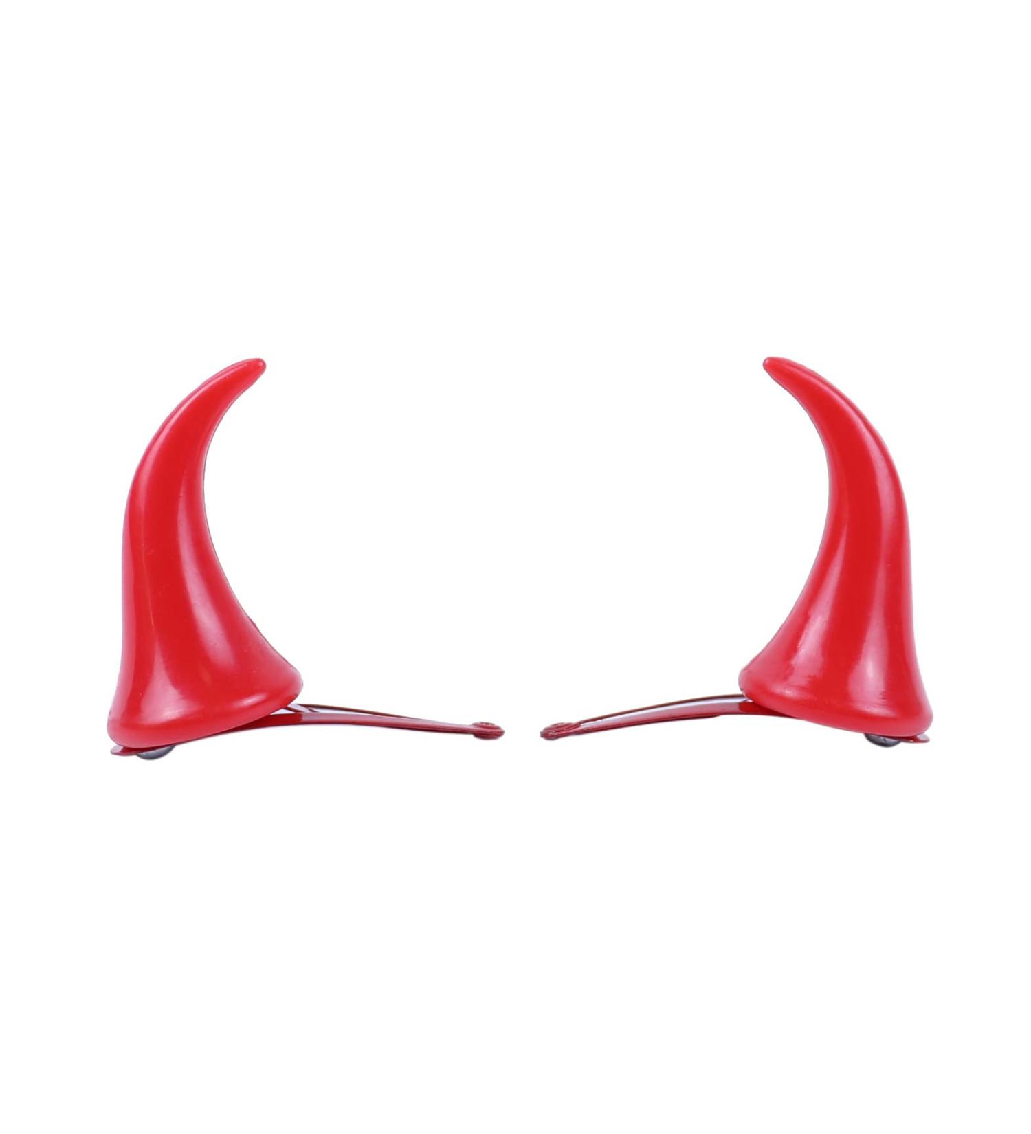Bonnie Z. Leonardo Plastic Red Devil Horns Clip On - Halloween Costume Accessory - Buy Online on GoSupps.com