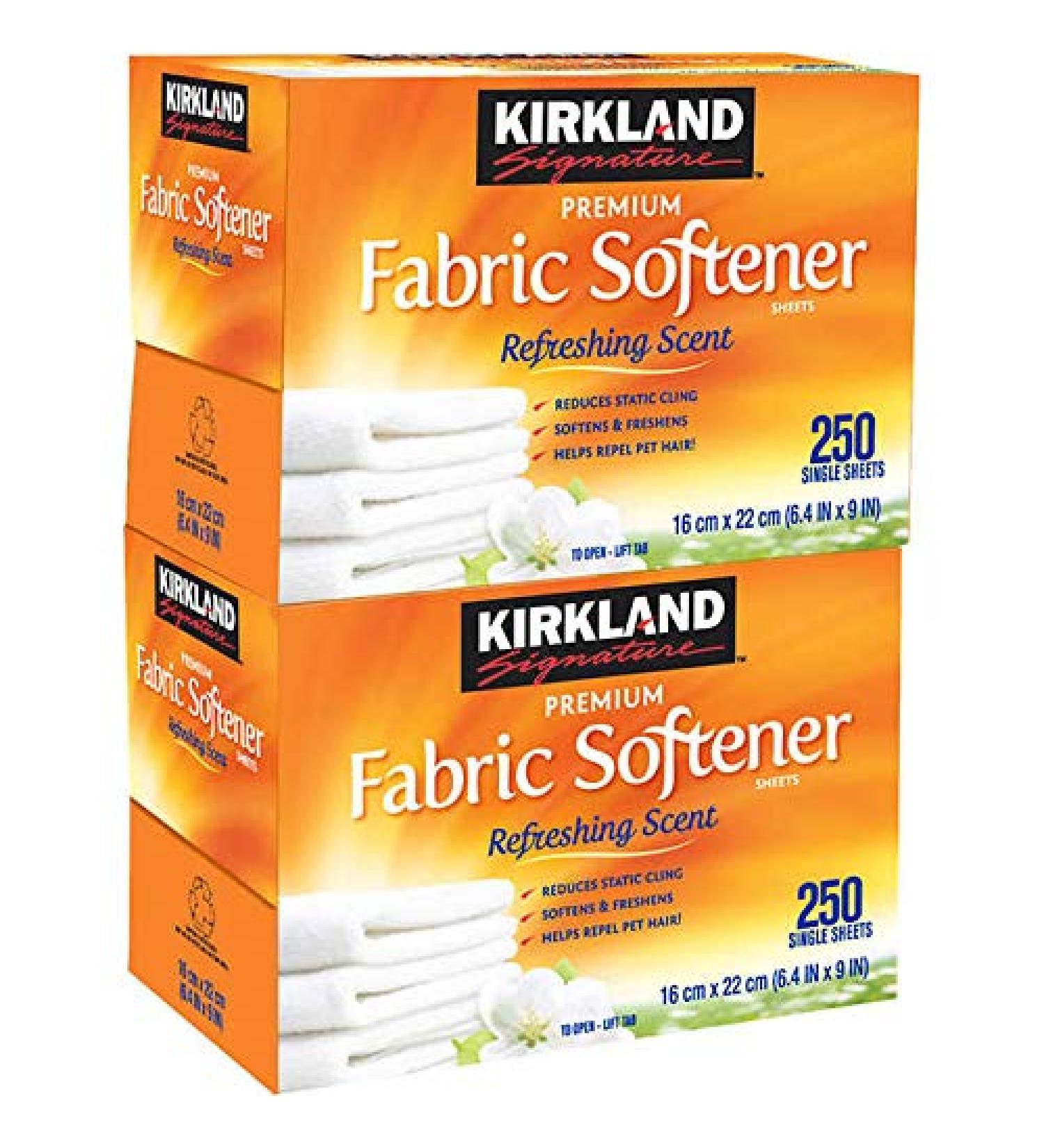 Kirkland Signature Expect More Fabric Softener Sheets 250-count 2-pack