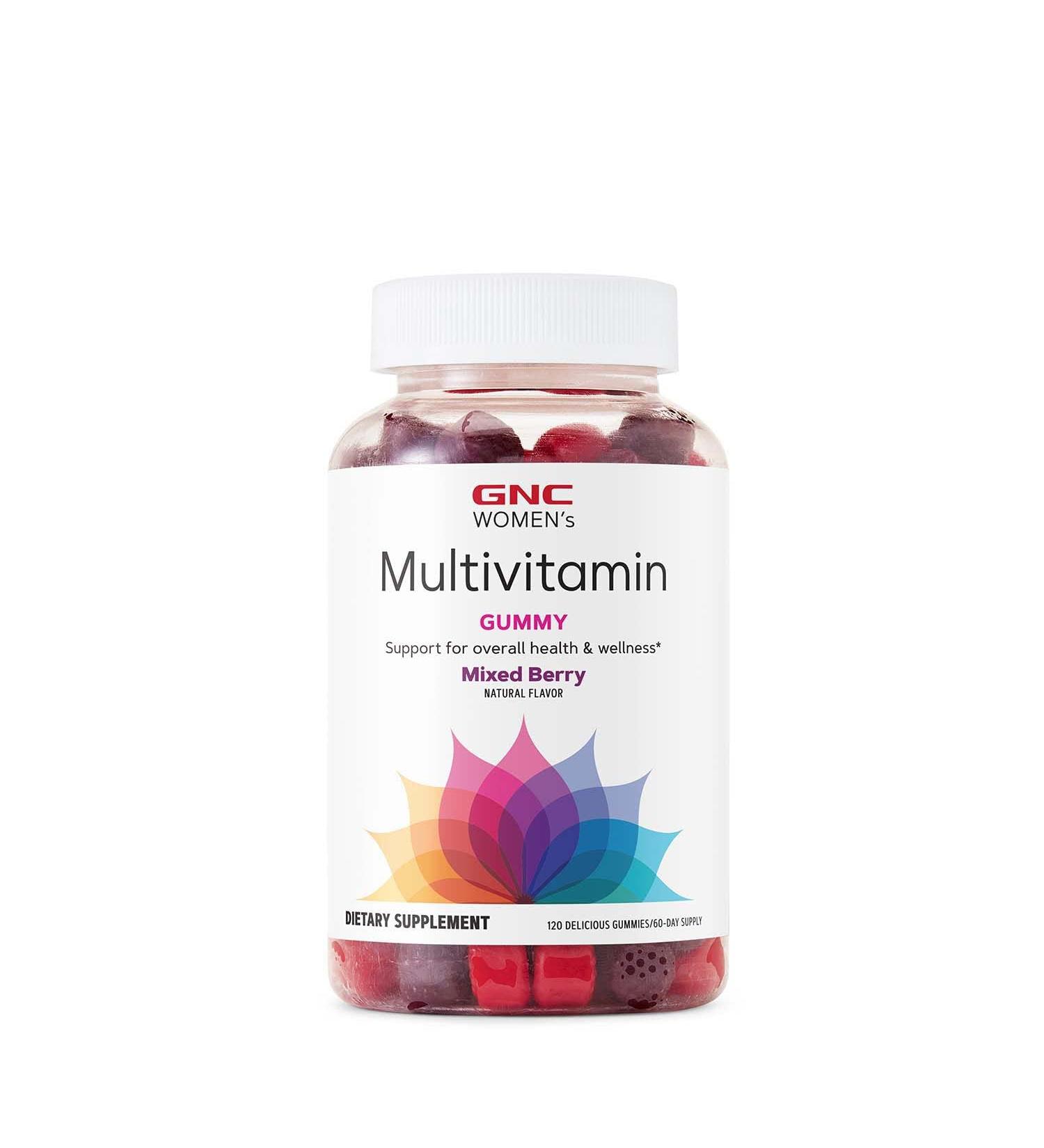 GNC Women's Multivitamin Gummy Supplement | Daily Vitamin | Mixed Berry Flavor | 120 Gummies