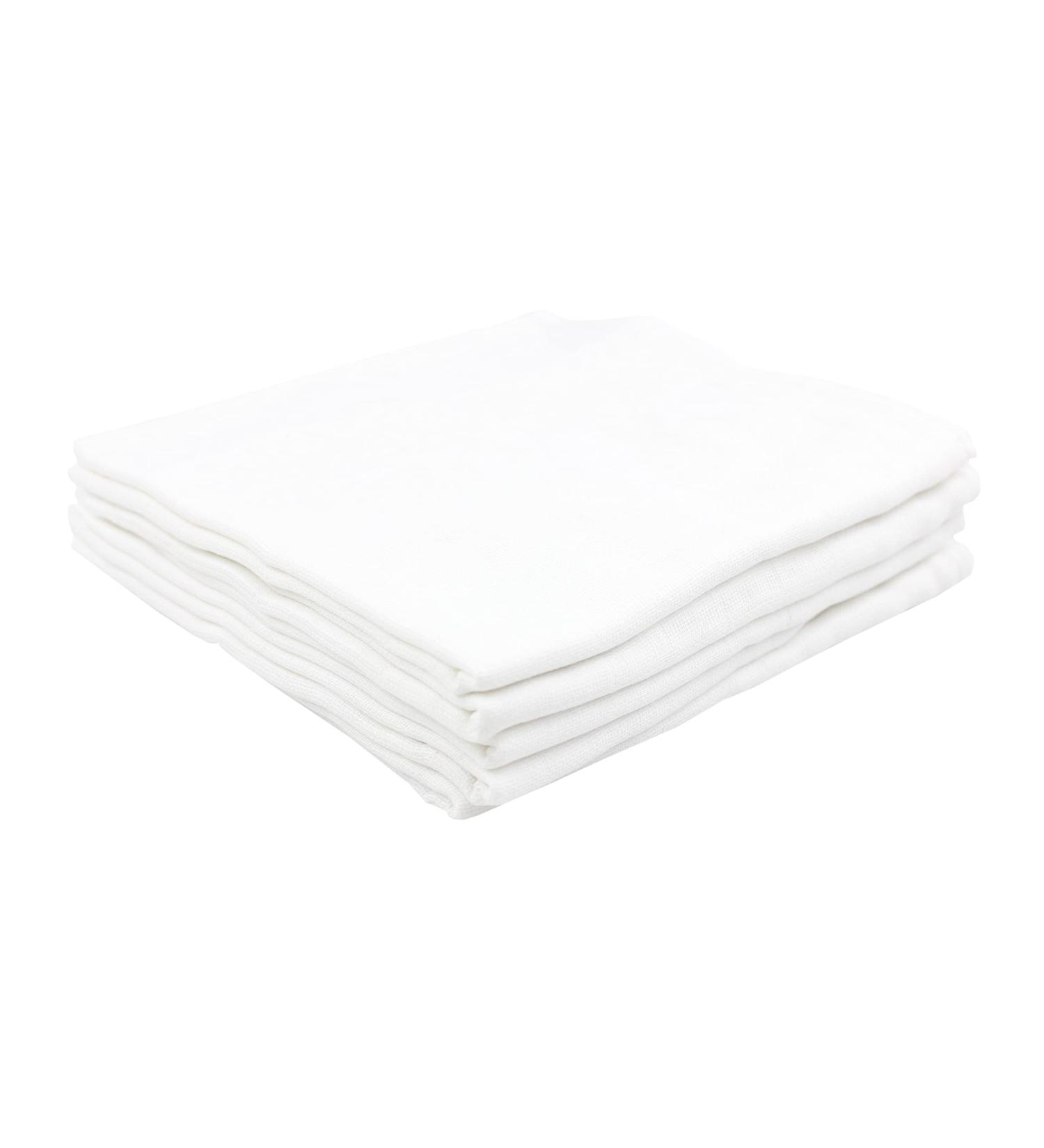 Buy TupTam Baby Muslin Diapers & Burp Cloths - Pack of 5 White (70x80) | Soft Durable & Eco-Friendly International Shipping Available - Buy Online on GoSupps.com