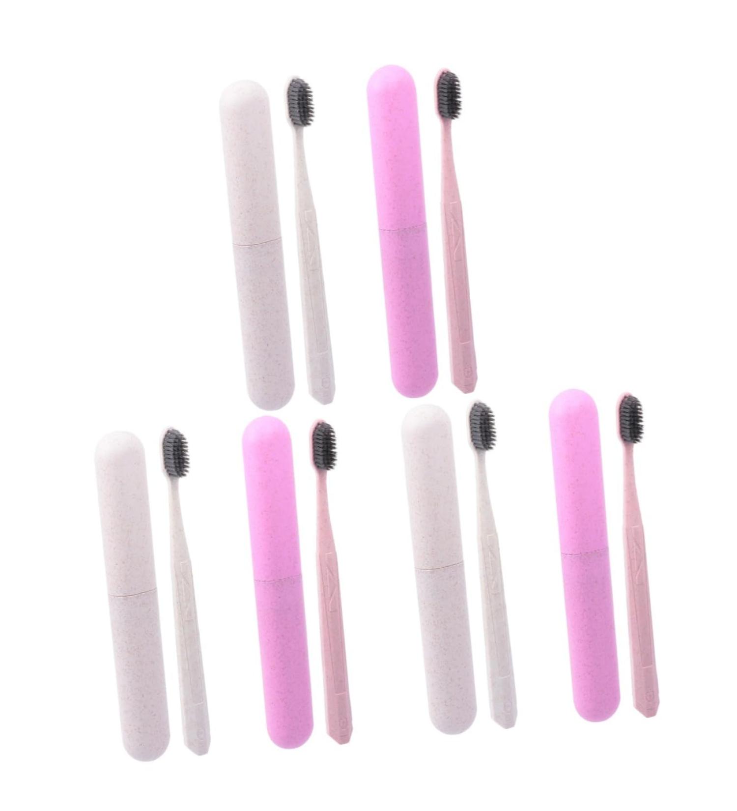 PartyKindom 6 Pcs Soft Fur Toothbrush Set - Travel-Friendly Small Toothbrushes with Eco-Friendly PP Material & Toothpaste - Buy Online on GoSupps.com
