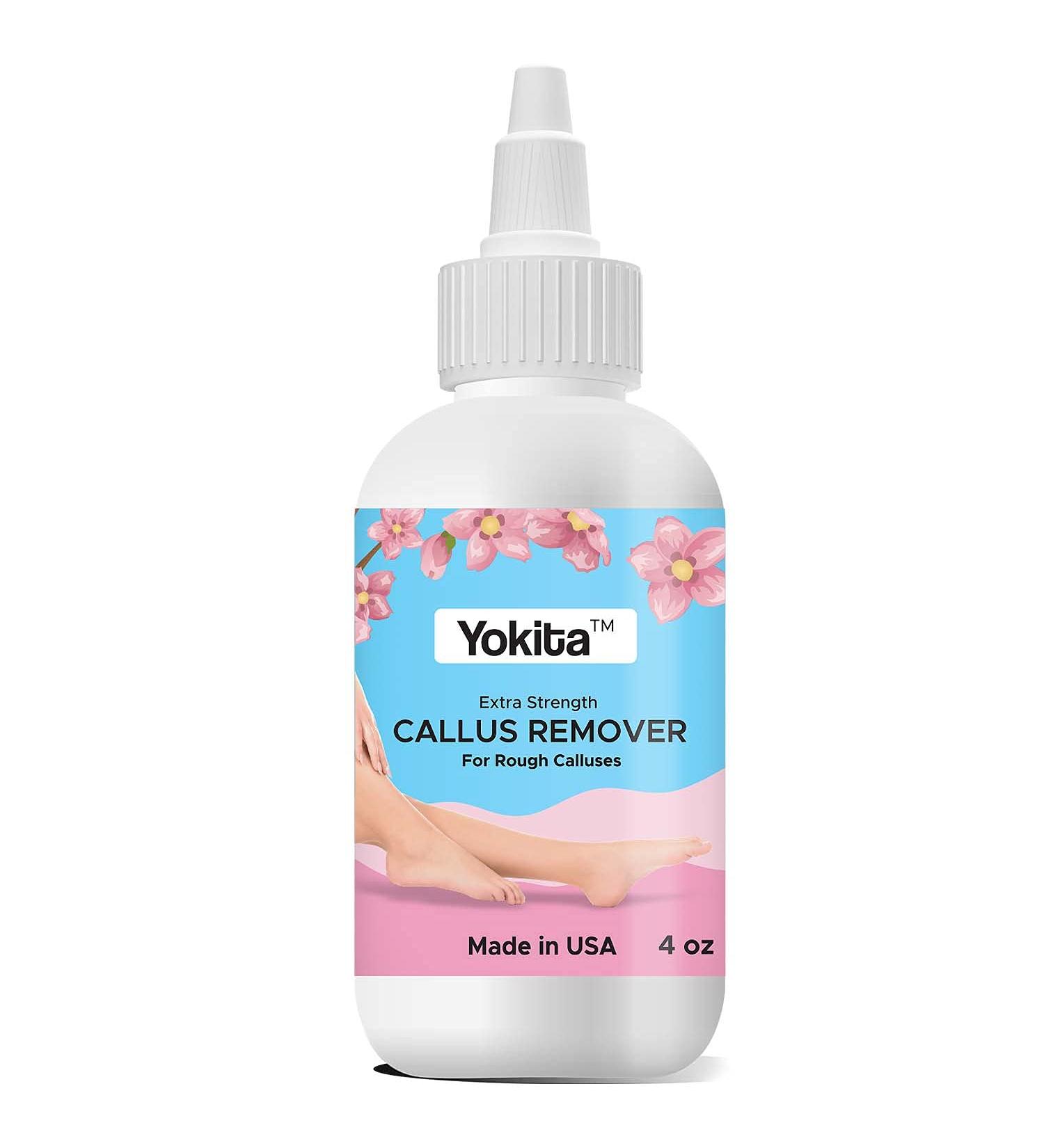 Yokita Professional Callus Remover Gel for Feet Extra Strength  For Rough Calluses (1 Bottle) (4 ounce)