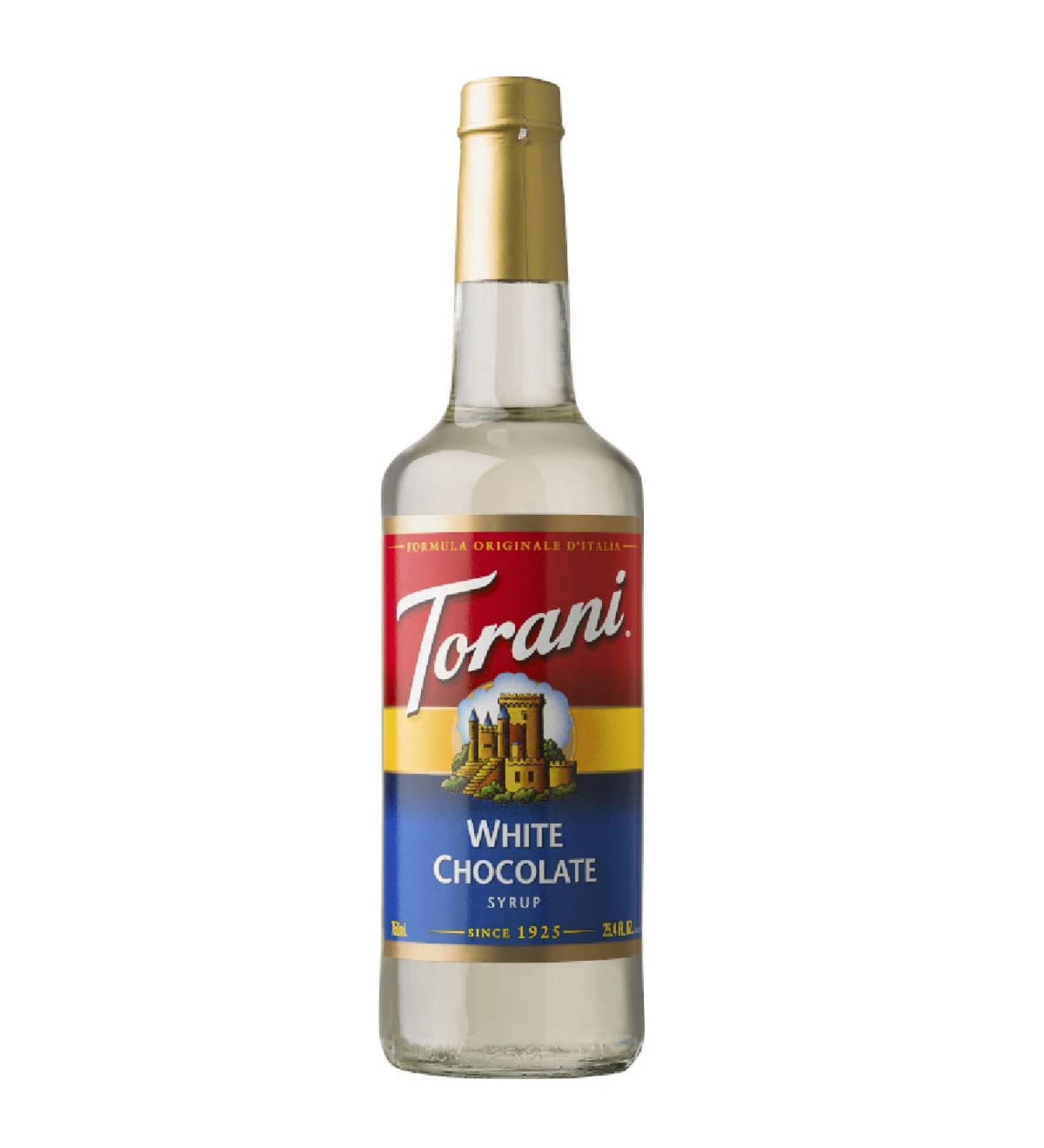Torani Chocolate Bianco Syrup 750 mL - Decadent White Chocolate Flavor - Buy Online on GoSupps.com