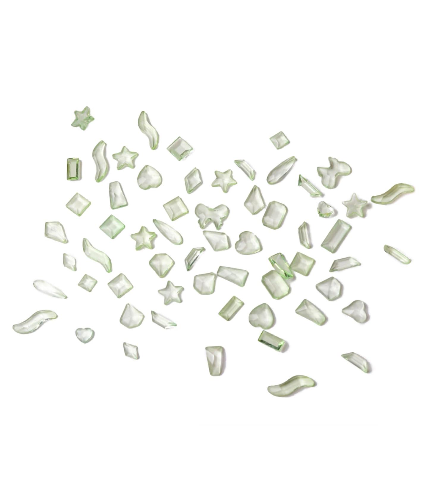 FEIlei 200Pcs Flat Bottom Resin Nail Art Decorations Rhinestone Manicure Nail Charms - Buy Online on GoSupps.com