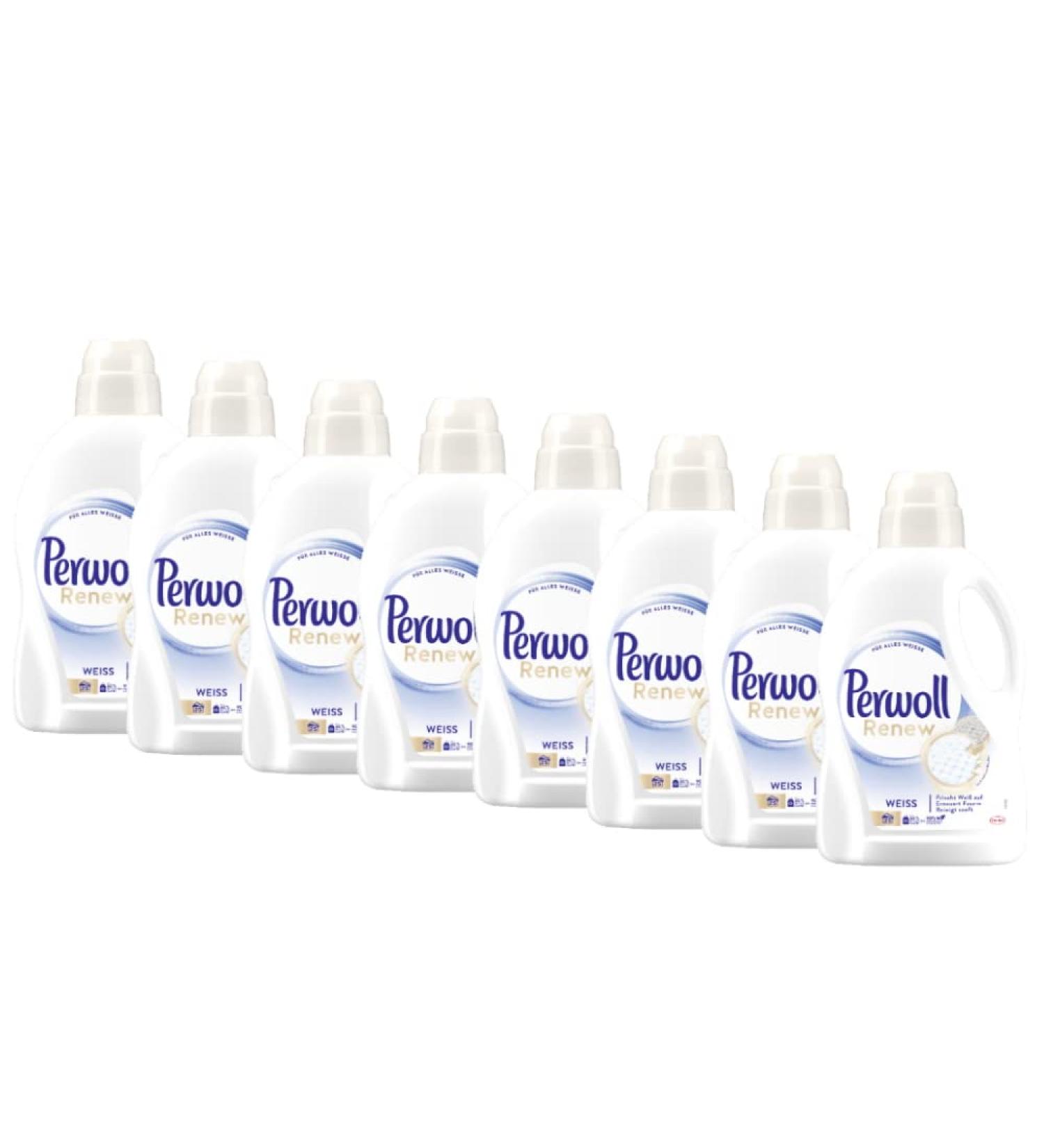 Perwoll Renew White (8 x 25 Washes) White Laundry Detergent Mild Detergent Strengthens Fibres and Improves Colour Intensity - Buy Online on GoSupps.com