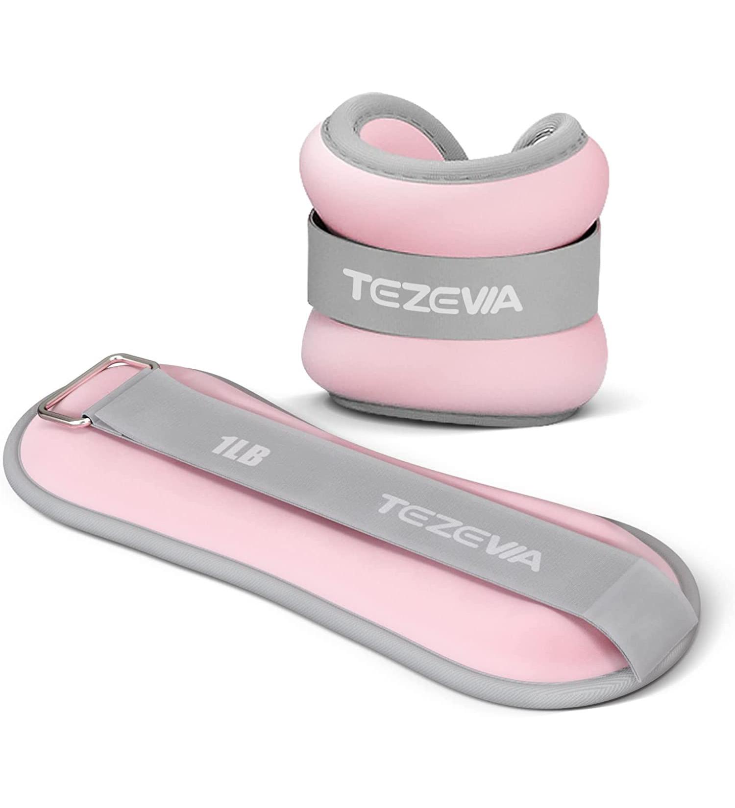 Tezewa Wearable Ankle Weights 2 x 0.5kg - Adjustable Foot & Arm Cuffs for Walking Running Yoga & Workouts | Enhance Training & Gymnastics - Buy Online on GoSupps.com
