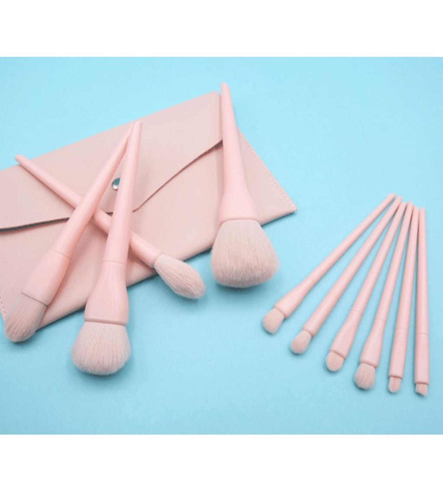 10 Piece Makeup Brush Set - Premium Loose Powder & Eye Shadow Brushes for Flawless Beauty | International Shipping Available - Buy Online on GoSupps.com