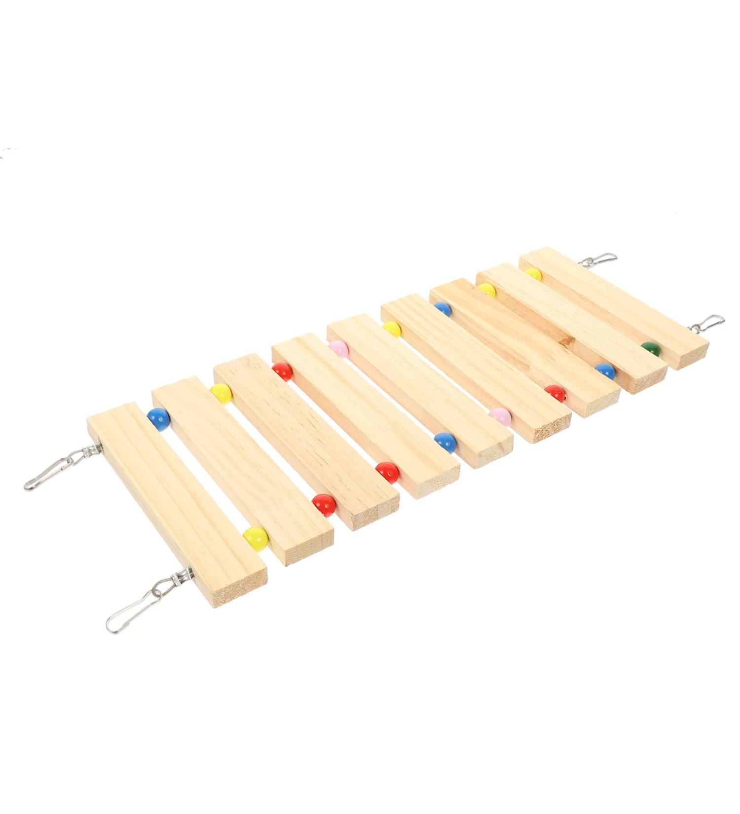 PATKAW Hamster Climbing Ladder Hamster Cage Bridge Ferret Cage Ladder Wood Chew Ladder Squirrel Climbing Ladder Guinea Pig Ramp Pet Toy Pet Cage Ladder Toy Widen Platform Climbing Wooden - Buy Online on GoSupps.com