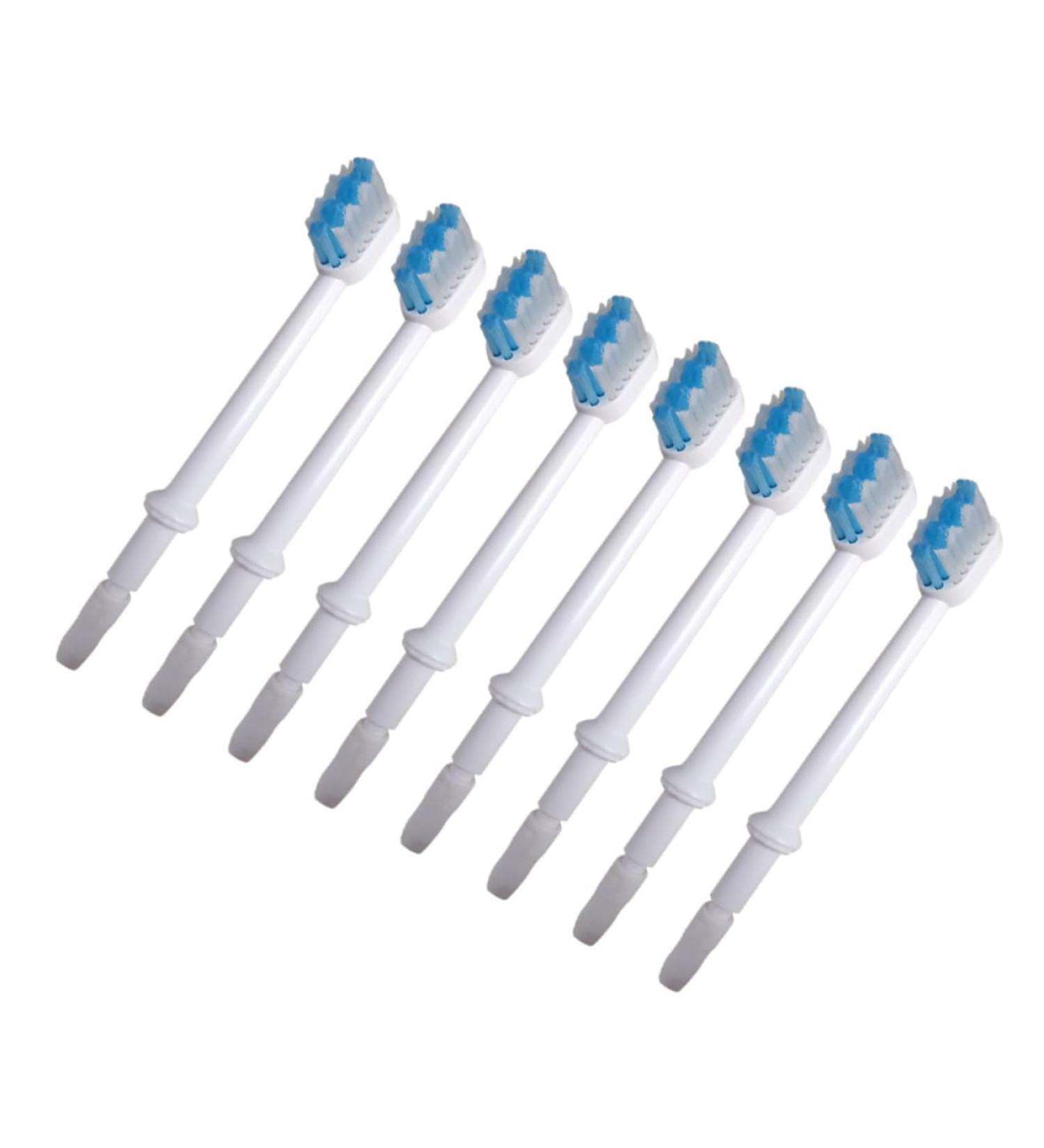 Minkissy 8-Pack Replacement Brush Heads for Electric Oral Shower Toothbrushes - Professional Water Tooth Hygiene Accessories - Buy Online on GoSupps.com