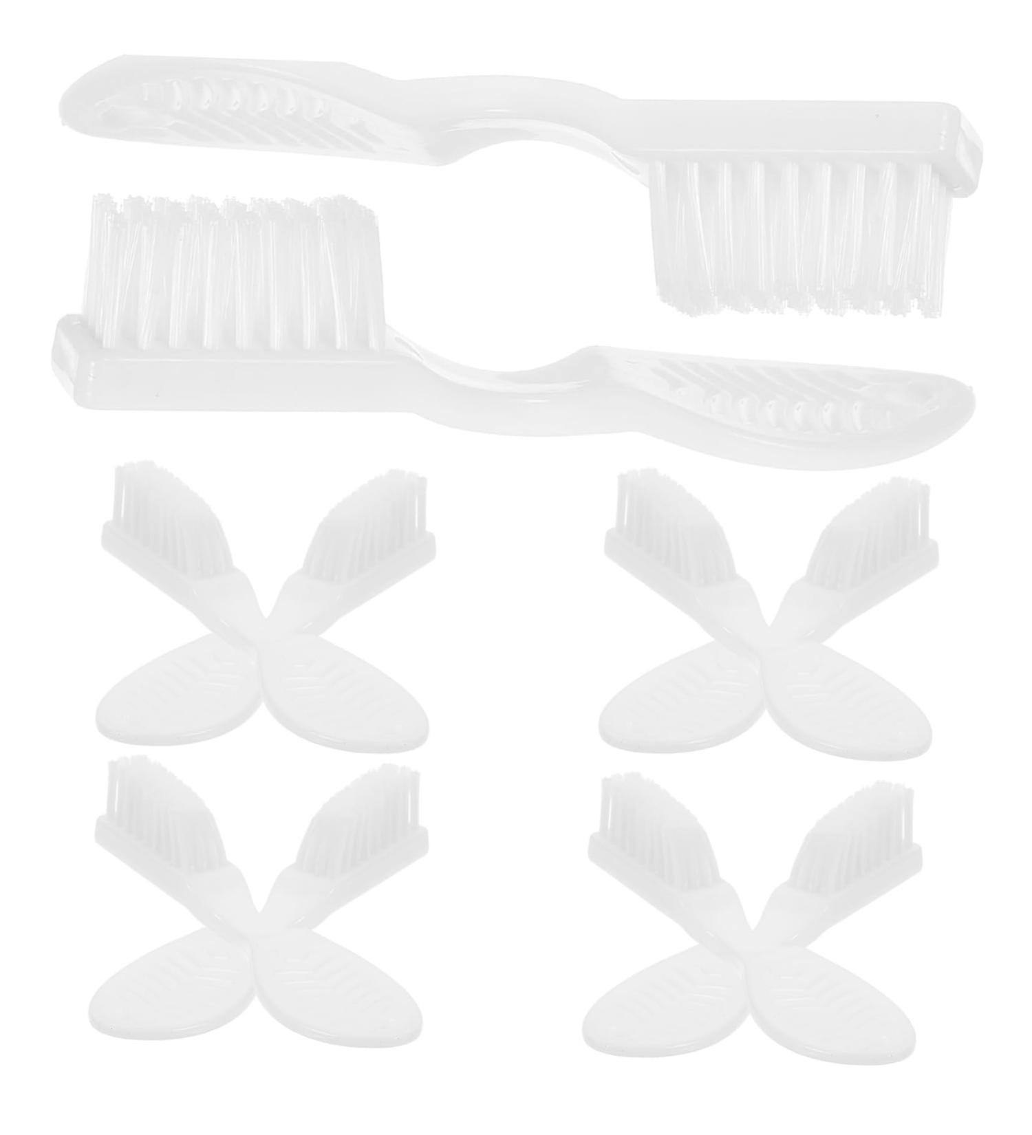 Housoutil 10 ST Mini Toothbrush Set - Gentle Travel Nylon Toothbrushes for Safe Oral Care Perfect for Daily Use & Prison Implants - Buy Online on GoSupps.com