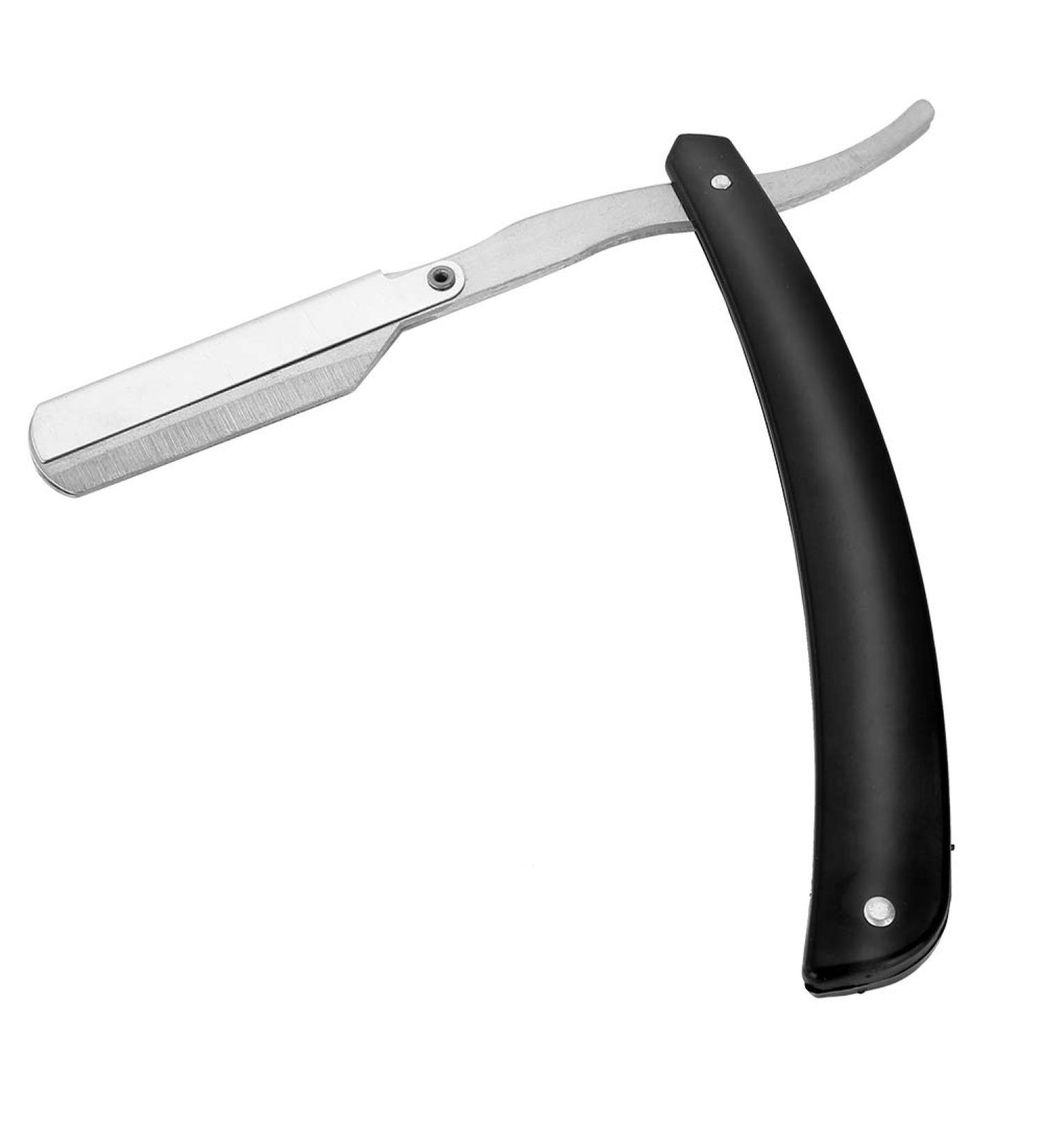 Premium Black Barber Blade Razor for Hairdressers | 6.3-9.7 Inch Barber Razor - Worldwide Shipping - Buy Online on GoSupps.com