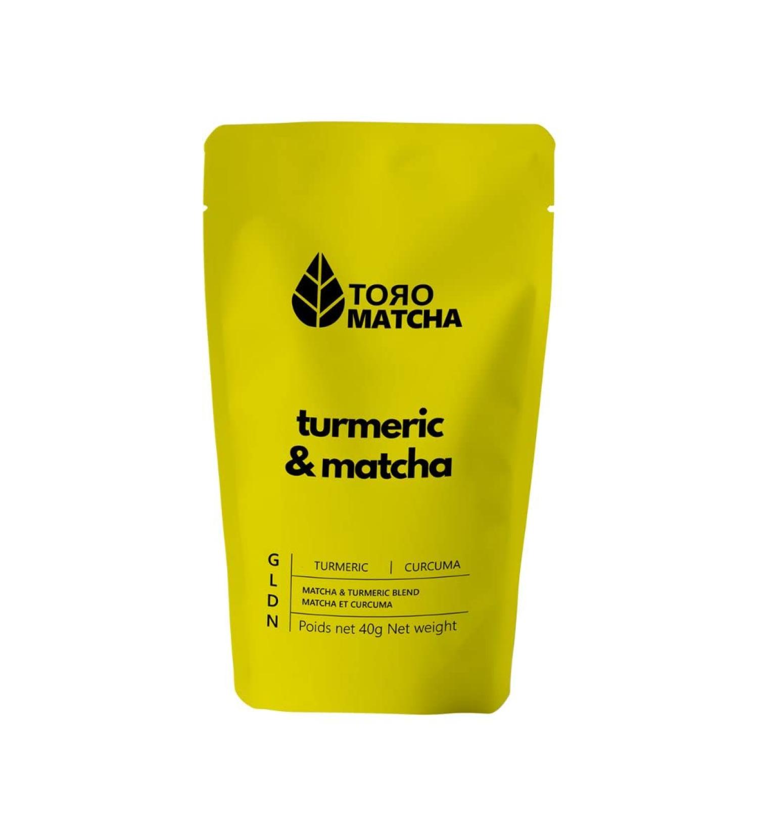 TORO Matcha Turmeric and Ginger Blend For Increased Immunity and Anti-inflammation Unflavoured 40g - Buy Online on GoSupps.com