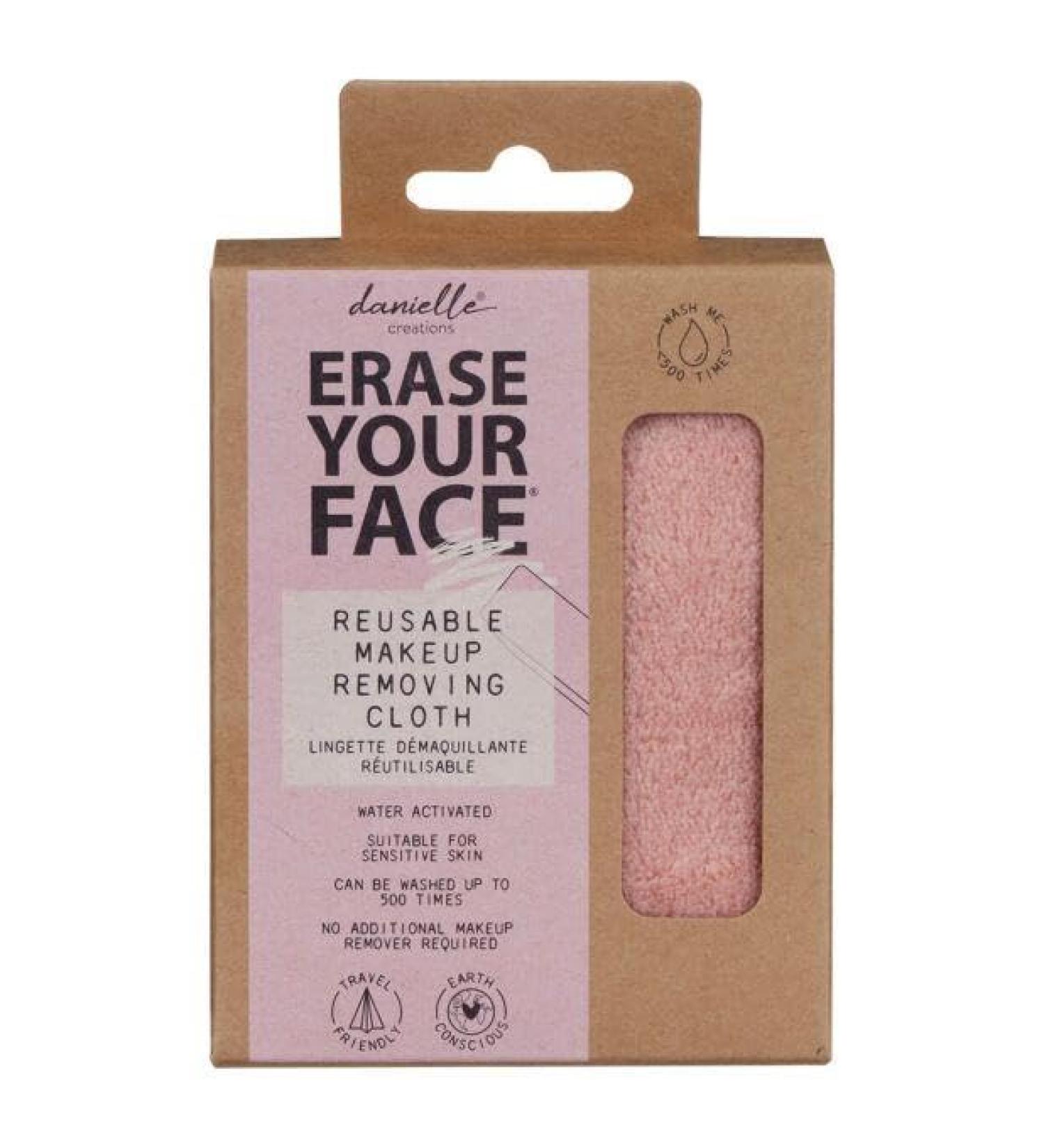 Eco-Friendly Reusable Light Baby Pink Makeup Removing Cloth Wipe