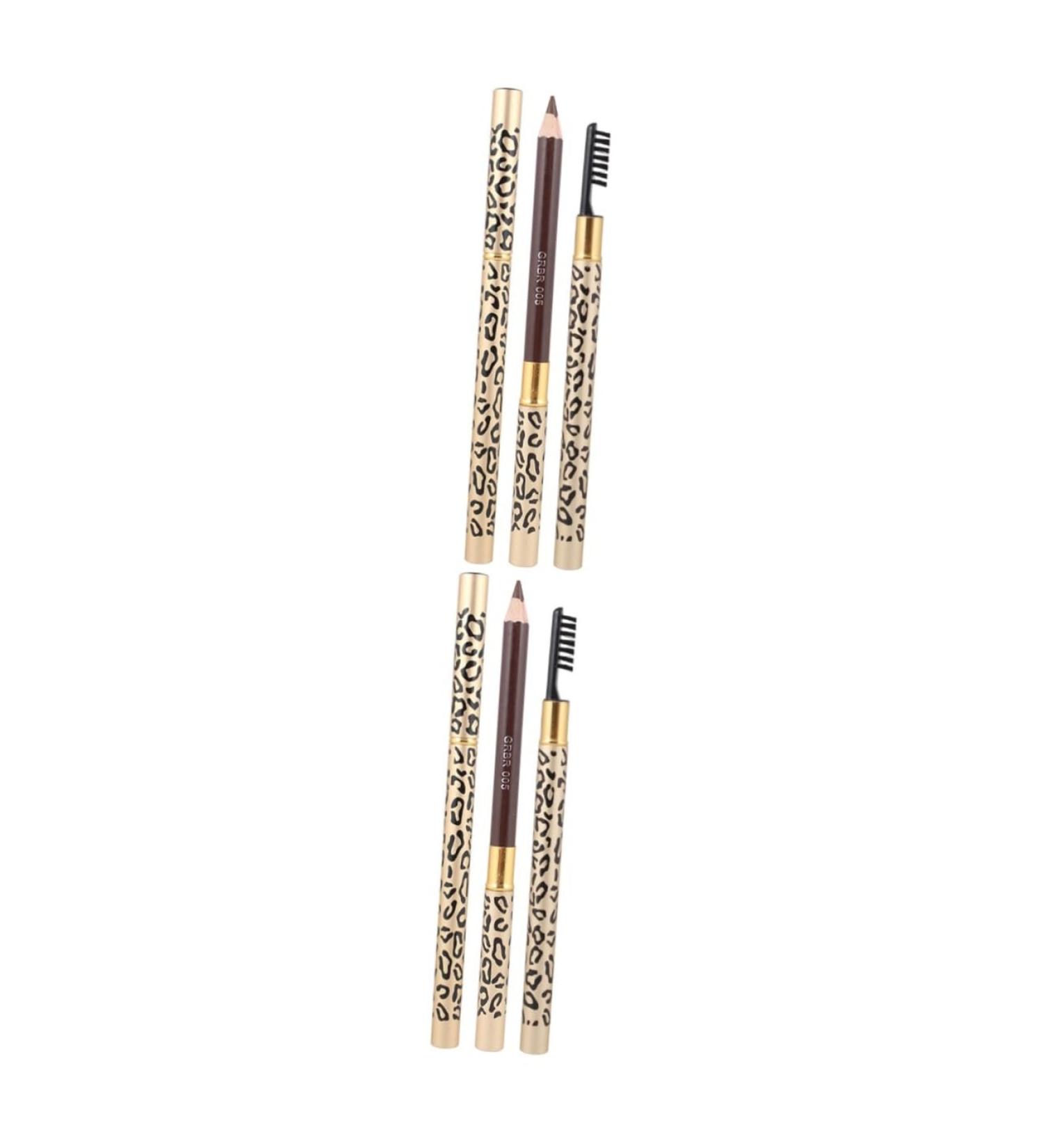 BIUDECO 4 Pcs Double Head Eyebrow Pencil Double Ended Pencil Eyebrow Makeup Double Tip Eye Brow Gel - Buy Online on GoSupps.com