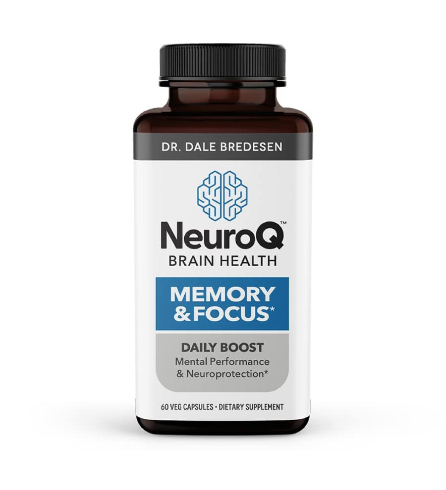 NeuroQ Memory & Focus Supplement by Dr. Dale Bredesen - 60 Capsules, Boost Cognitive Performance, Support Healthy Brain Function - Buy Online on GoSupps.com
