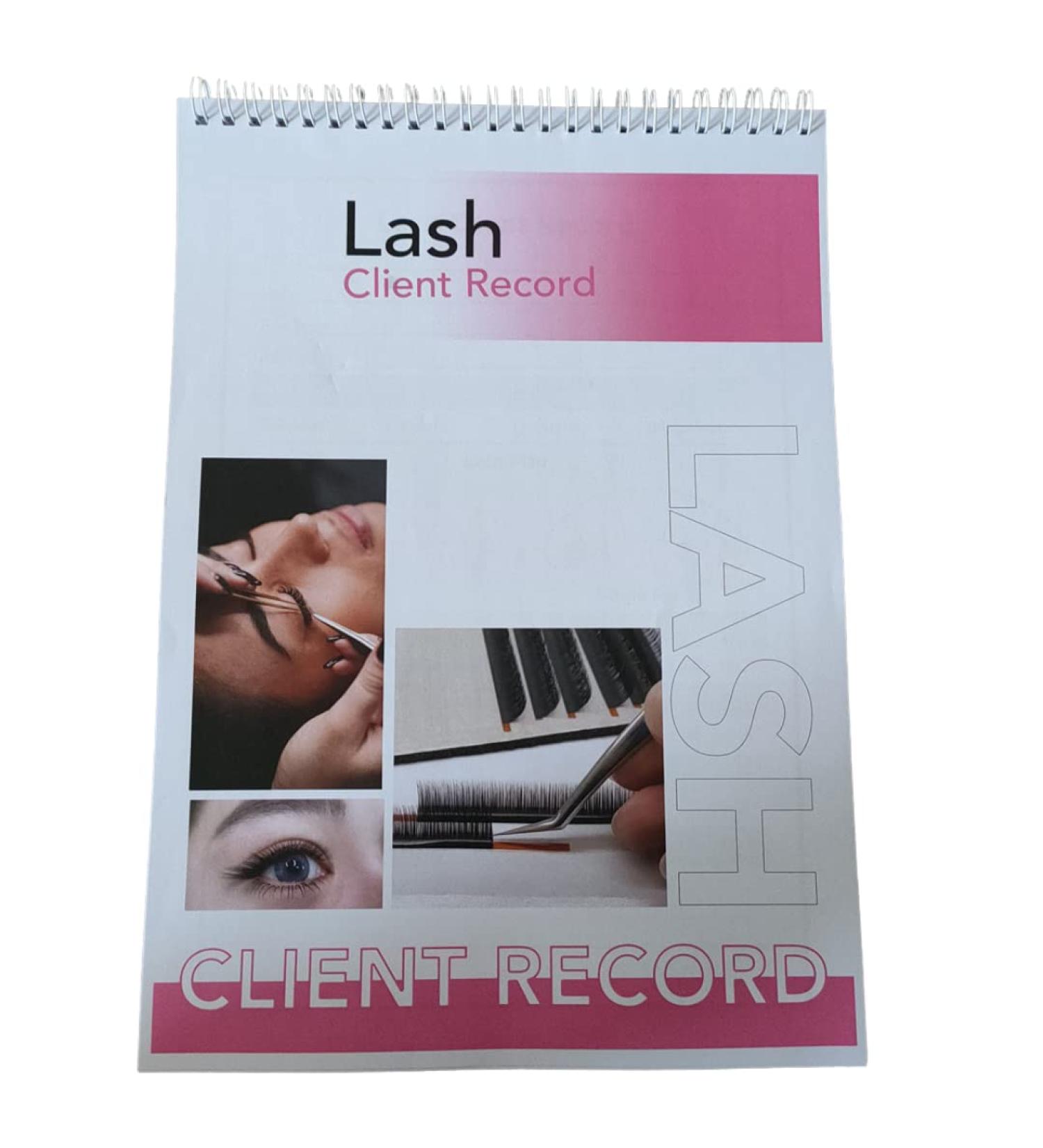 Customize Lash Extension Client Record Book - 40 Sheets for Eyelash Mapping & Client Information - Buy Online on GoSupps.com