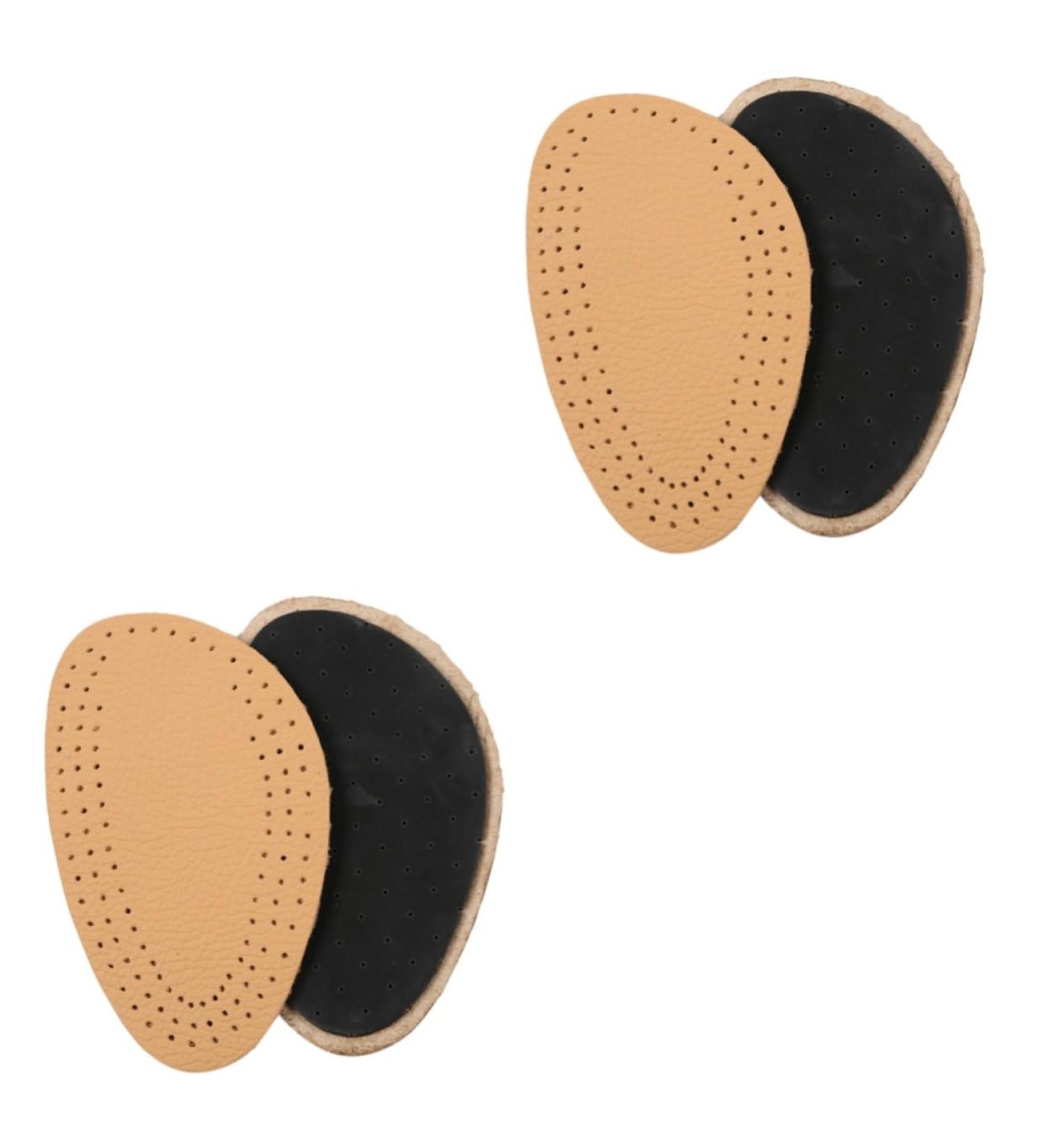 FRCOLOR 2pcs Leather & Latex Half Insoles | Non-Slip Heel Cushion & Ball of Foot Inserts for High Heels | Comfortable Shoe Pads for Women - Buy Online on GoSupps.com