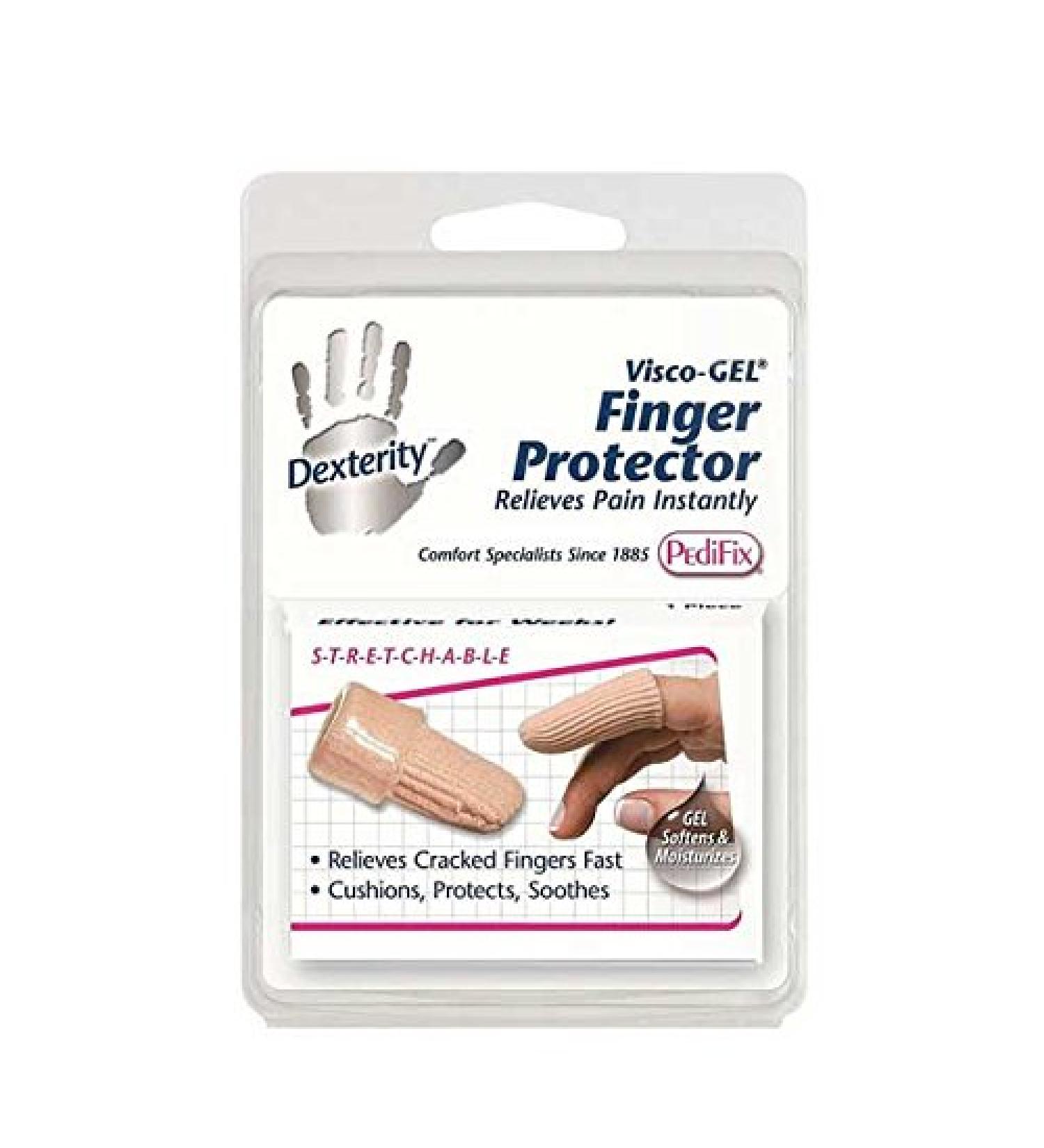 Gel Fabric Covered Finger Protector - XL