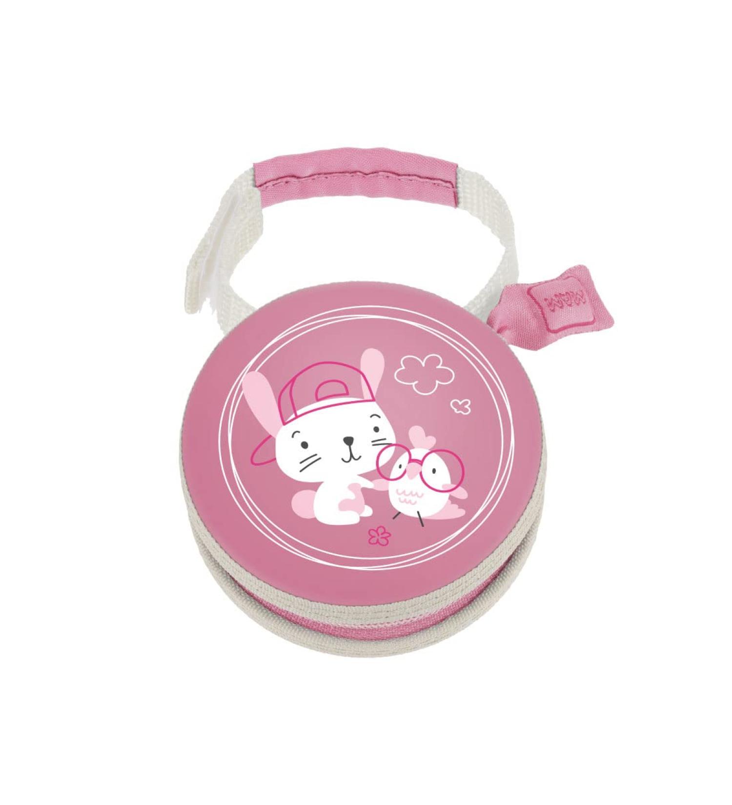 MAM POD Pacifier Holder & Clip for Babies | 0+ Months | Cute Pink Motifs | ECC Baby Bed Accessories - Buy Online on GoSupps.com