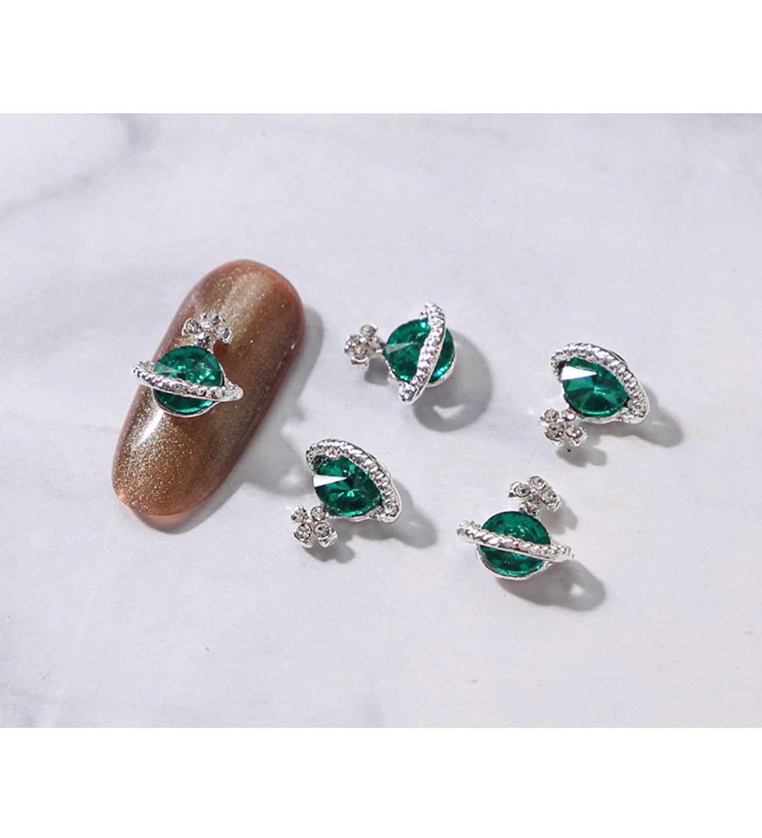 Fancy Multi-Color Nail For Color Stone Alloy Planet Design Decoration 3D Alloy Deco Nail Art Planet - Buy Online on GoSupps.com