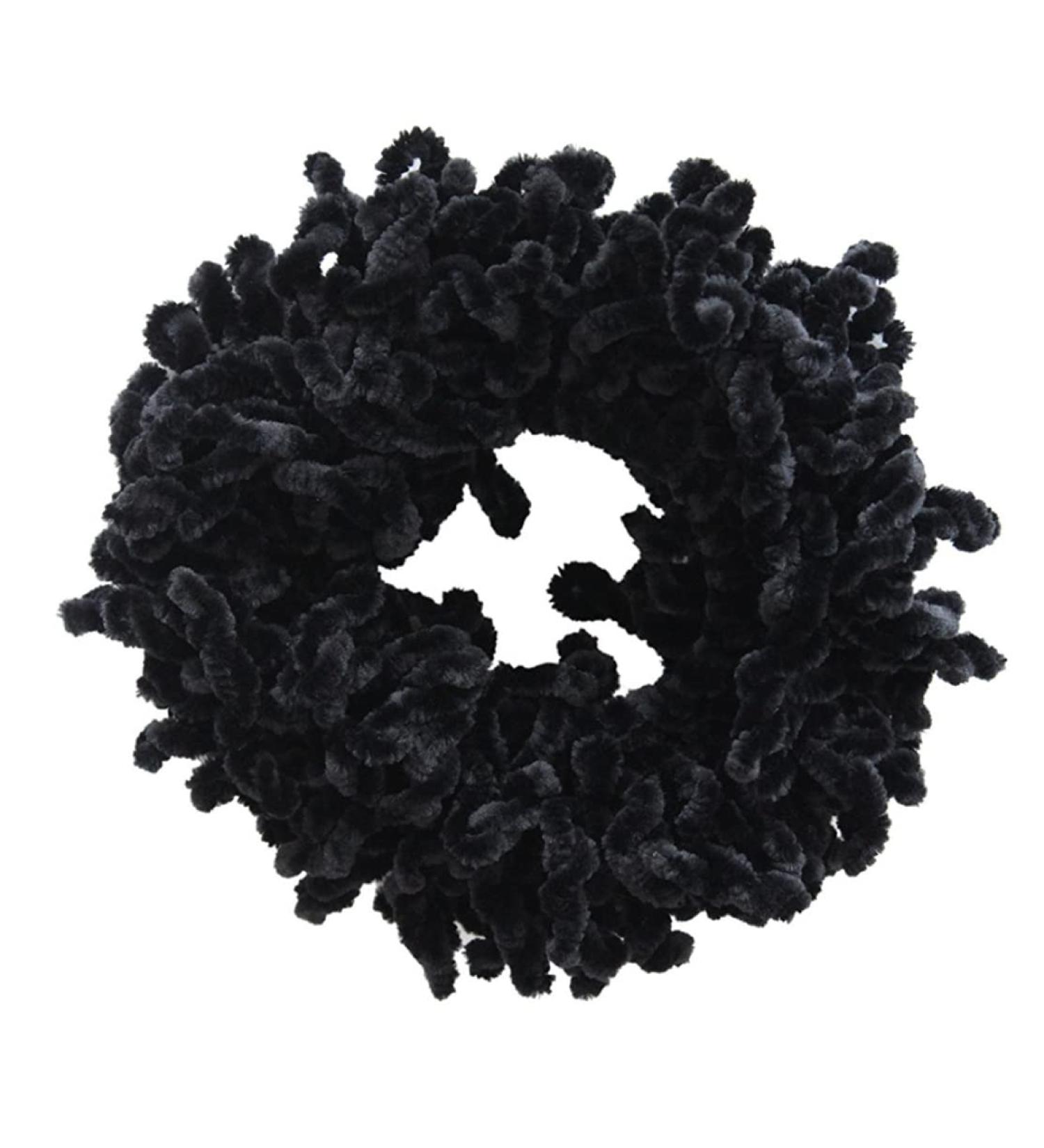 Black Silk Scrunchies Hair Scrunchies for Girls Volumising Scrunchie Big Hair Ties Elastic Hairbands Hair Headwear Black - Buy Online on GoSupps.com