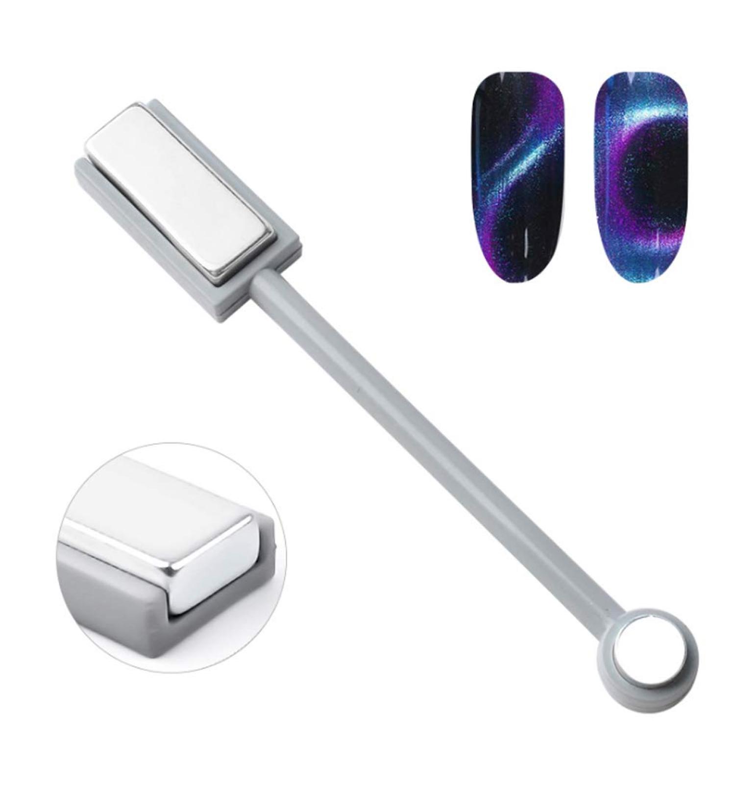 3D Cat Eye Effect Magnet Nail Gel - Double Head Manicure Tool for Magnetic Cat Eye Polish - Buy Online on GoSupps.com