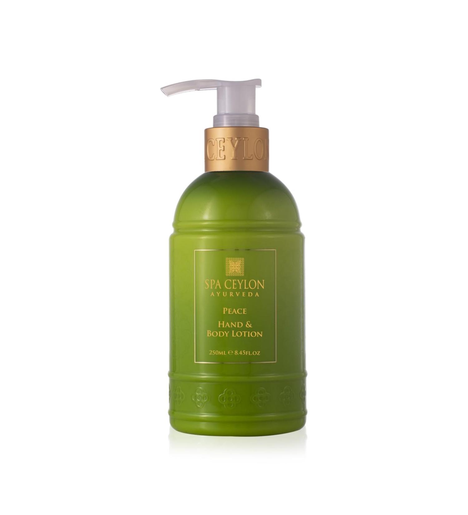 SPA CEYLON Peace Hand and Body Lotion | Calming Herbal Moisturizer with Coconut | Almond & Lemongrass | Gentle & Soothing for All Skin Types | Vegetarian & Ethical - Buy Online on GoSupps.com