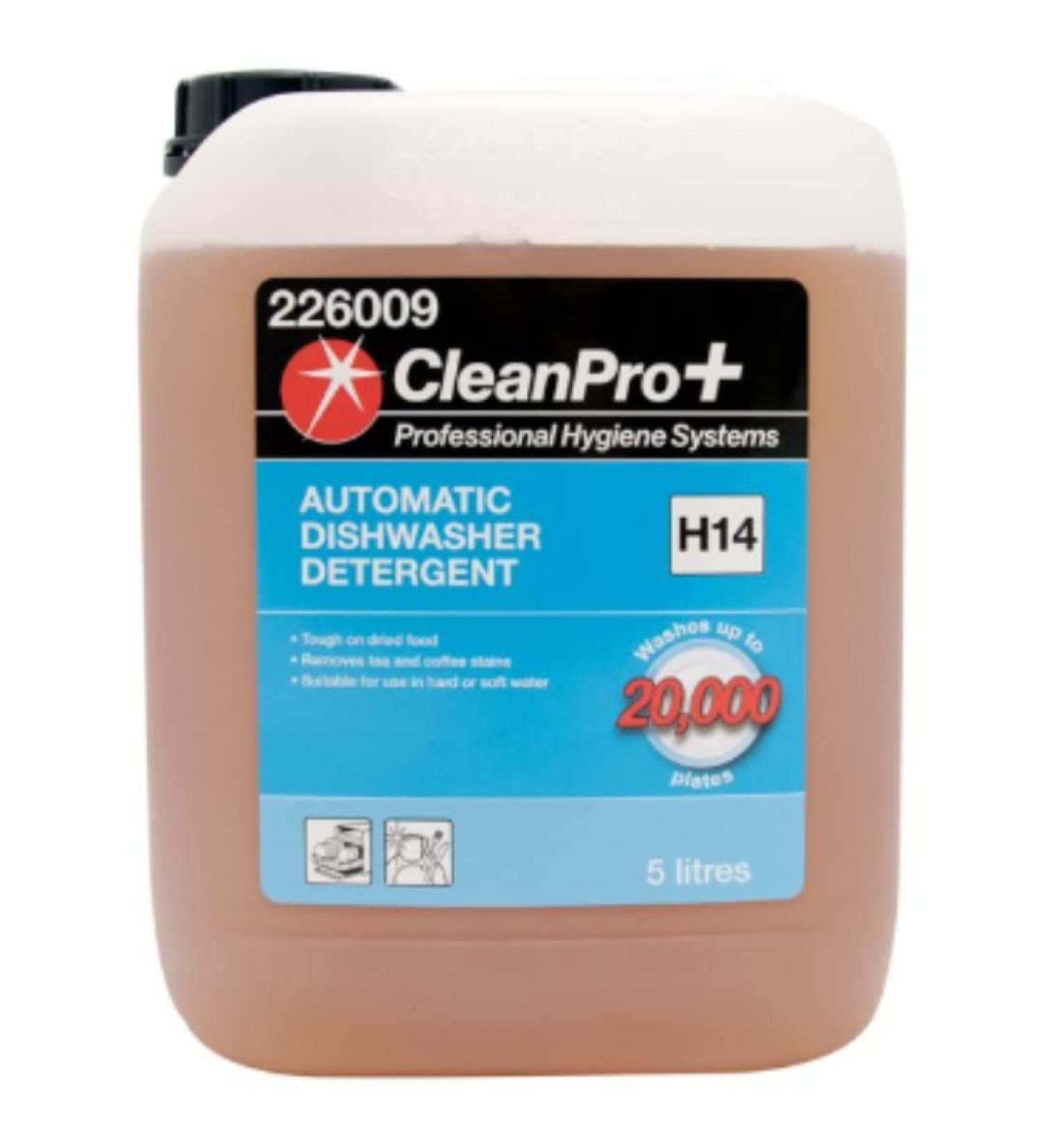 CleanPro+ Automatic Dishwasher Detergent H14 5 Litres x 1 Dishwasher Detergent 5-1