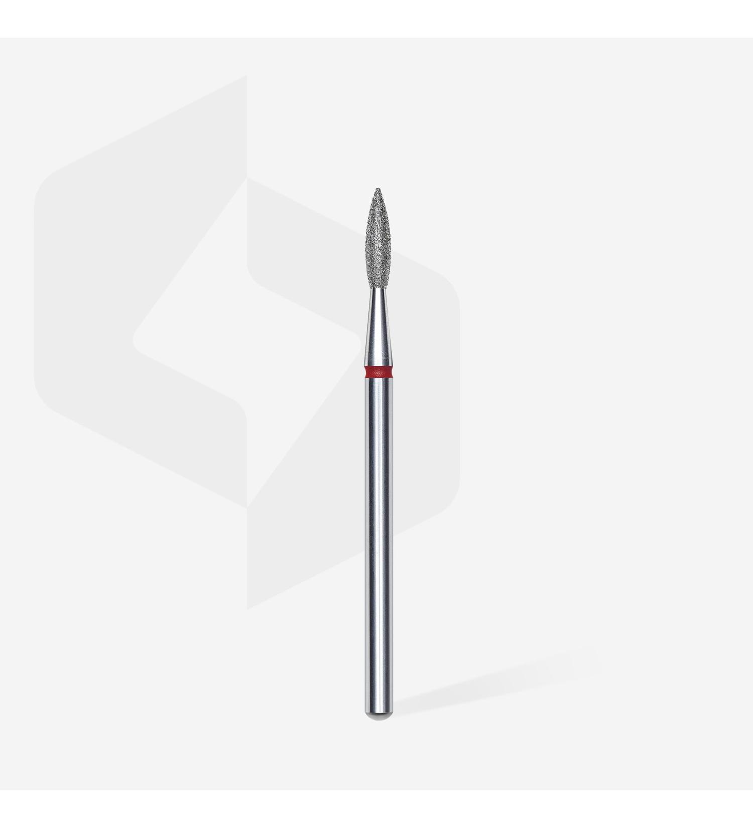 STALEKS PRO - Diamond Bit - Sharp Flame (Red Ring) I Attachment for Nail Cutters I Grinding Attachment for Electric Grinding Equipment I Nail Drill Bit for Apparative Manicures and Pedicures - Buy Online on GoSupps.com