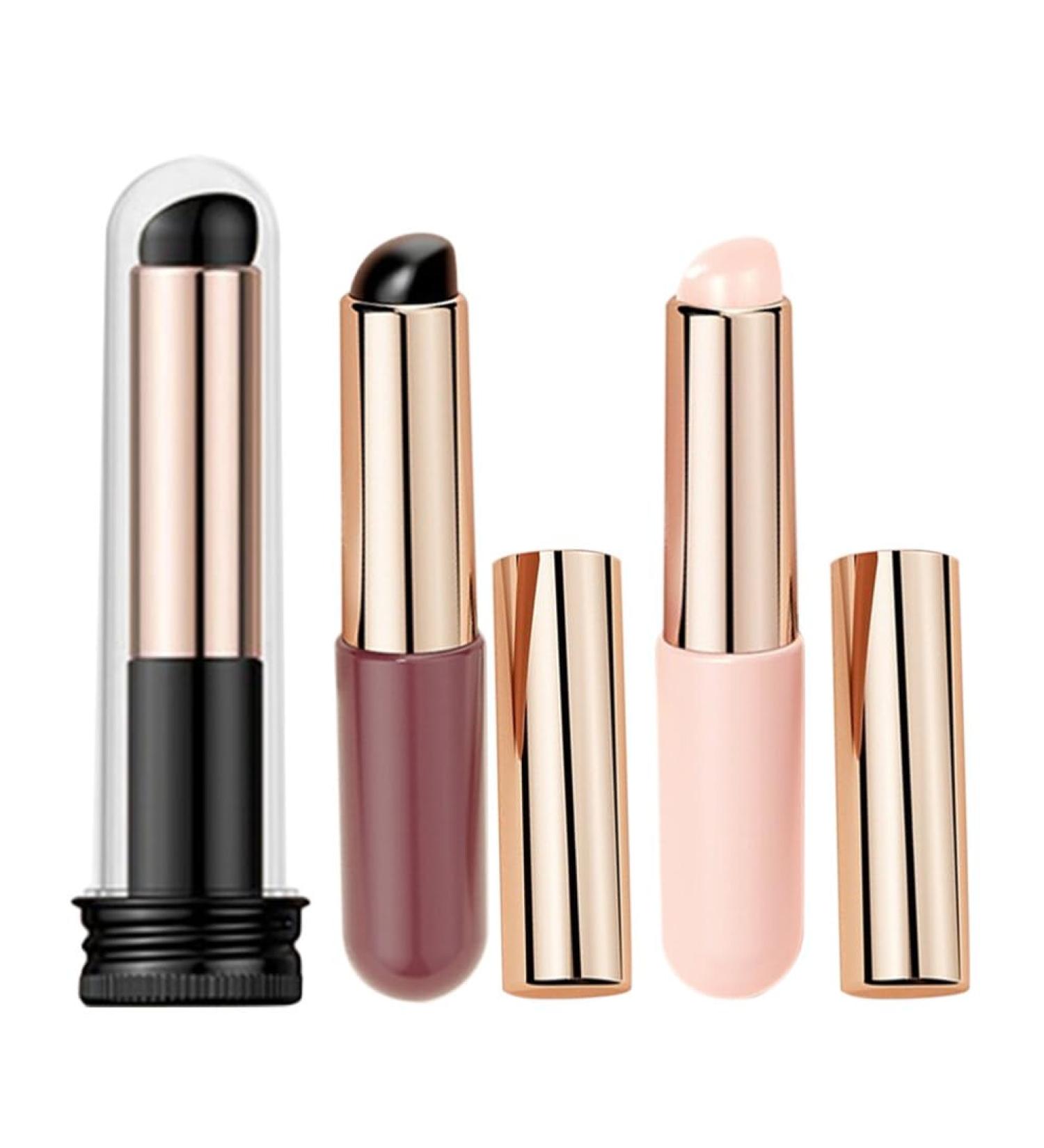 Shop Baluue 3pcs Silicone Lip Makeup Brush Set | Reusable & Soft Applicators for Lipstick Gloss Balm & Eyeshadow - International Shipping Available - Buy Online on GoSupps.com