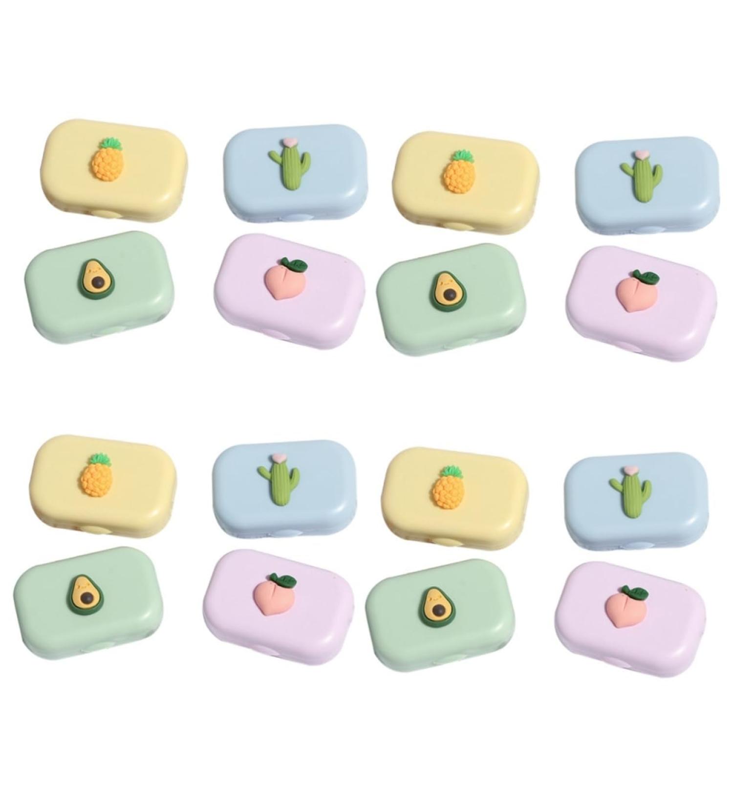 Partykindom 16 STK Colored Contact Lenses Holder - Eye Care Set & Storage Organizer for Cleaning Cases - Buy Online on GoSupps.com