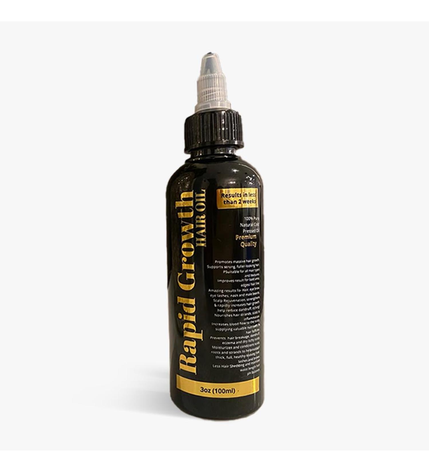 Premium Rapid Growth Hair Oil 100ml - Enhance Volume & Shine | Black & Gold - International Shipping Available - Buy Online on GoSupps.com