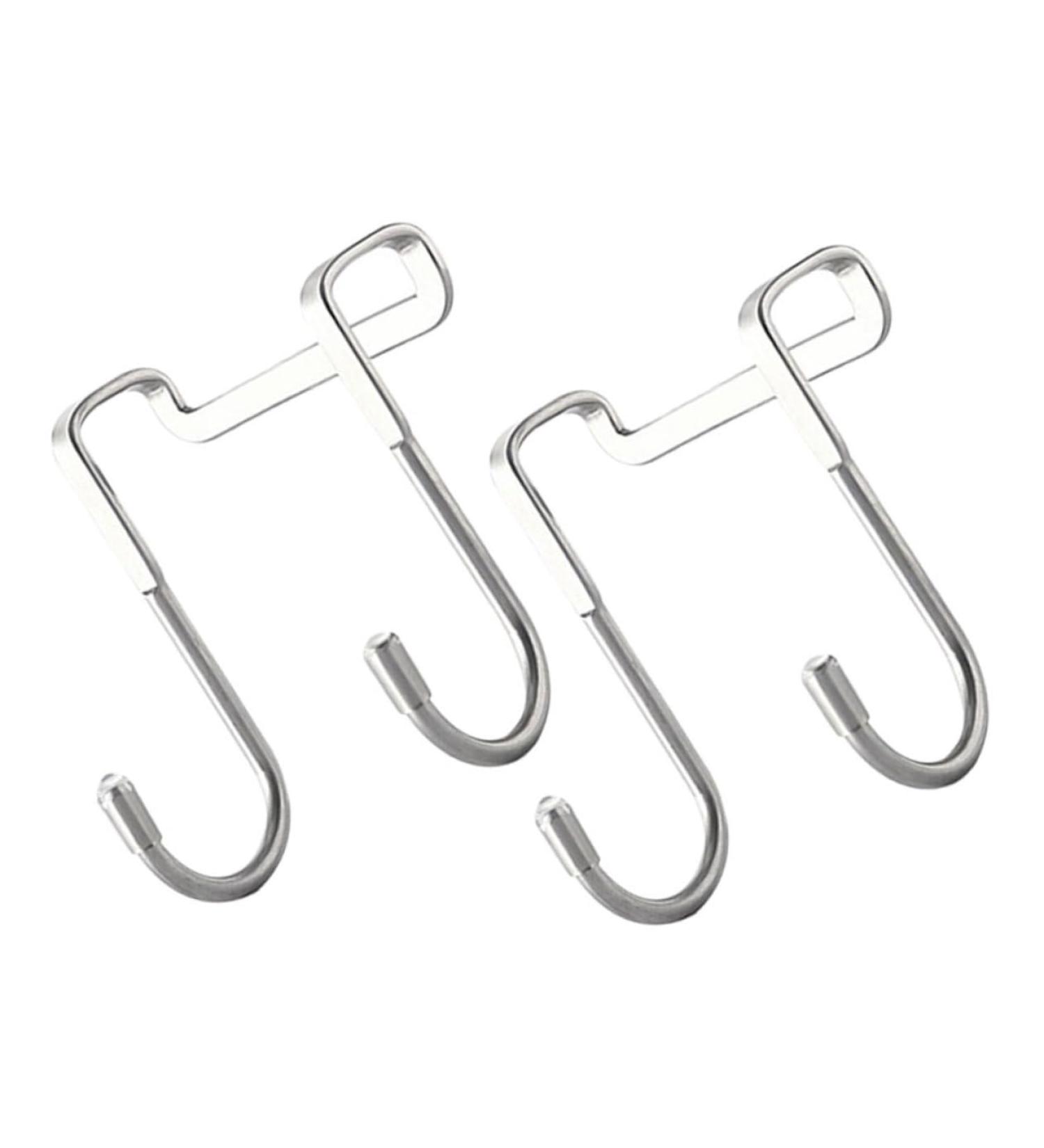 BRIGHTFUFU 2pcs Hook up Towel Hooks Kitchen Door Hanging Hook Squeegee Hook Hanger Stainless Steel On The Door - Buy Online on GoSupps.com