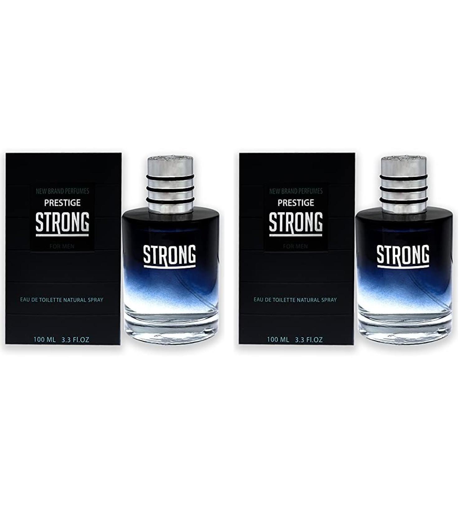 New Brand Perfumes Strong EDT Spray Men 3.3 oz (sem numero) (Pack of 2) 3.3 Ounce (Pack of 2) - Buy Online on GoSupps.com