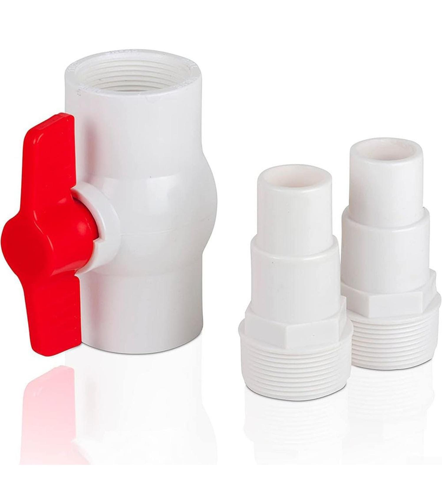 Buy AR512 Pool Shut-Off Valve with 2 Hose Adapter Connections (38mm & 32mm) - International Shipping Available - Buy Online on GoSupps.com