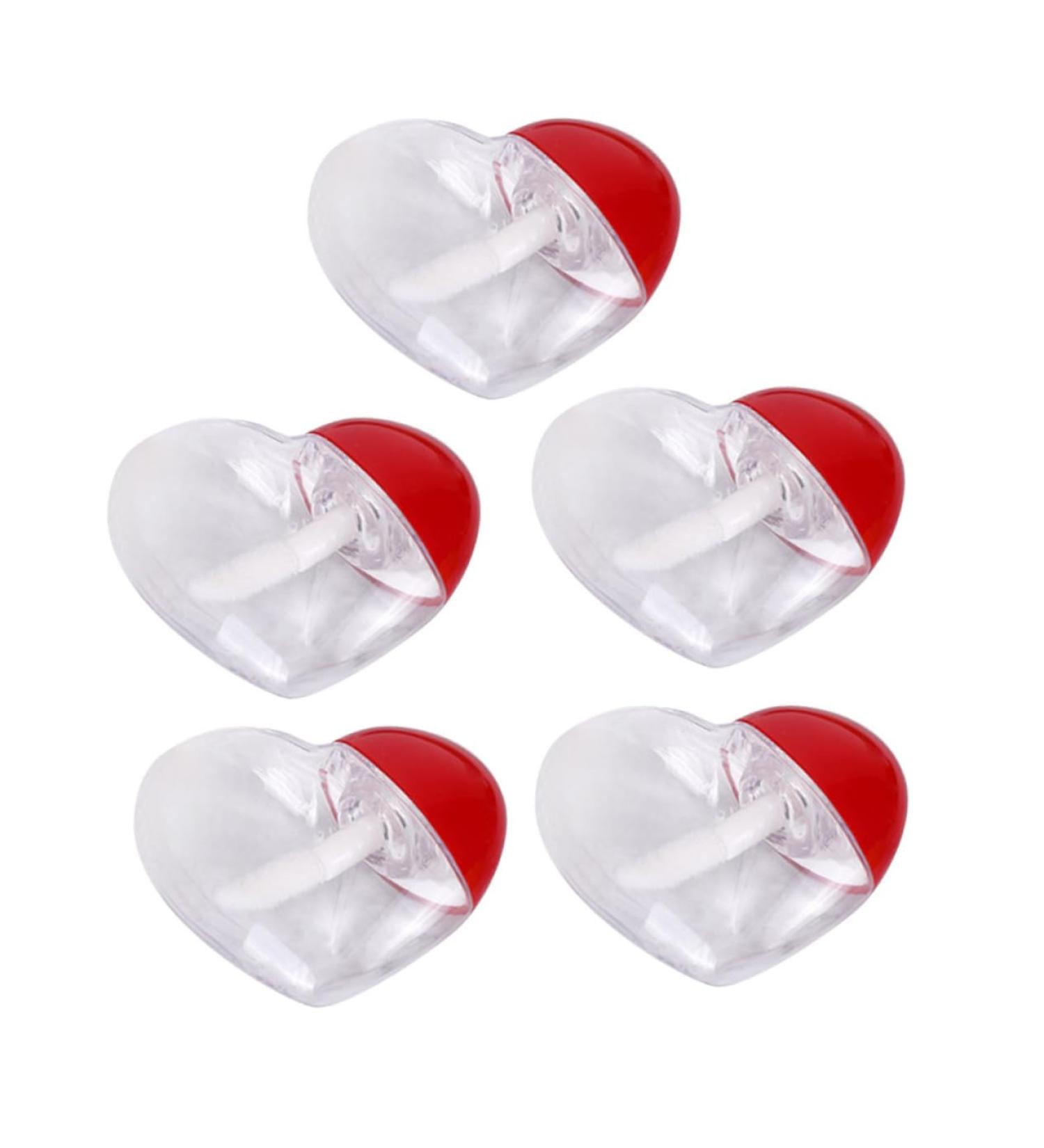 Lot de 5 Set de Tubes de Gloss L vres Vides en Plastique de C ur Rechargeables L gers et Portables pour Maquillage de Voyage et Utilisation Quotidienne - Buy Online on GoSupps.com