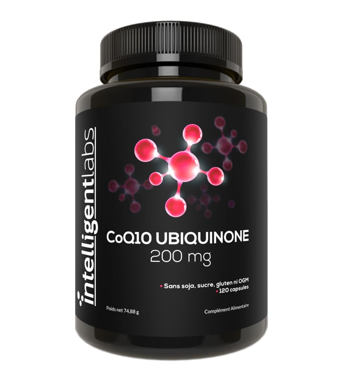 Intelligent Labs CoQ10 Ubiquinone Capsules 200mg | 120 Servings | Easy to Swallow Super Potent Capsules - Buy Online on GoSupps.com
