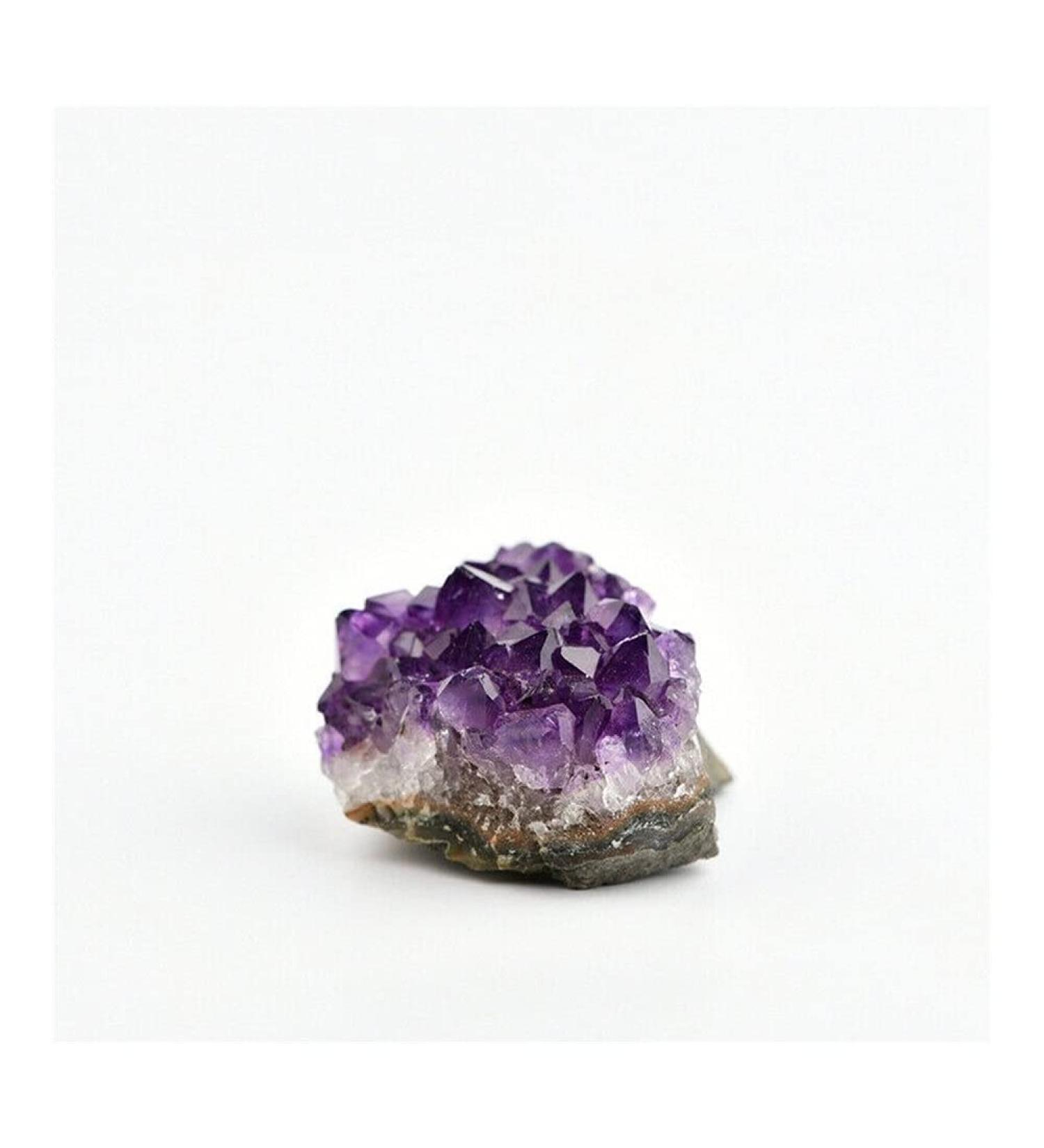 Gift 1pc Natural Quartz Crystal Brazilian Amethyst Cluster Druzy Geode Specimen Stones 2-2.5cm for Full of Texture - Buy Online on GoSupps.com
