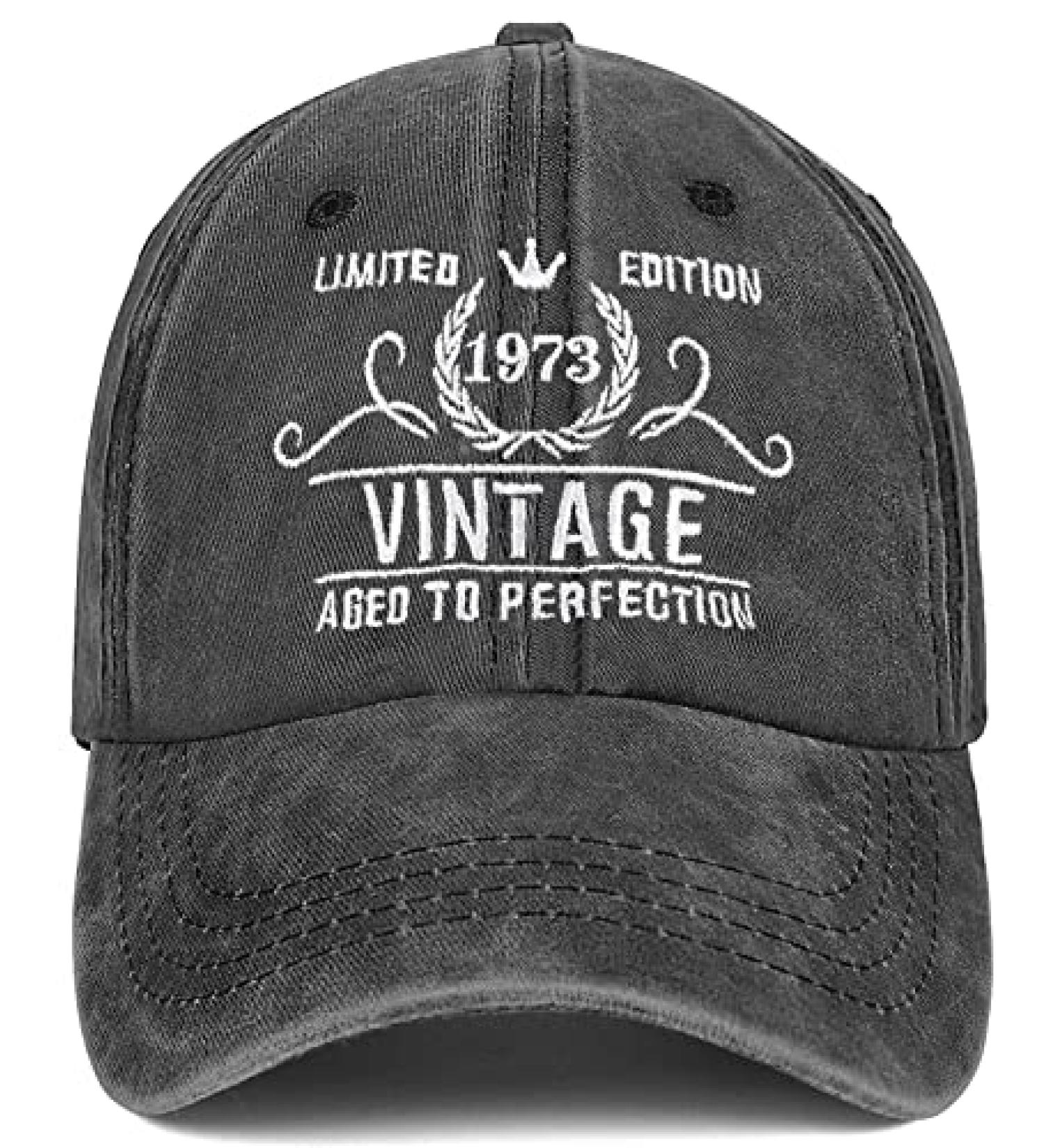 Siteshy 50th Birthday Vintage 1973 Baseball Cap Perfect Gift Idea for Men & Women Turning 50! - Buy Online on GoSupps.com