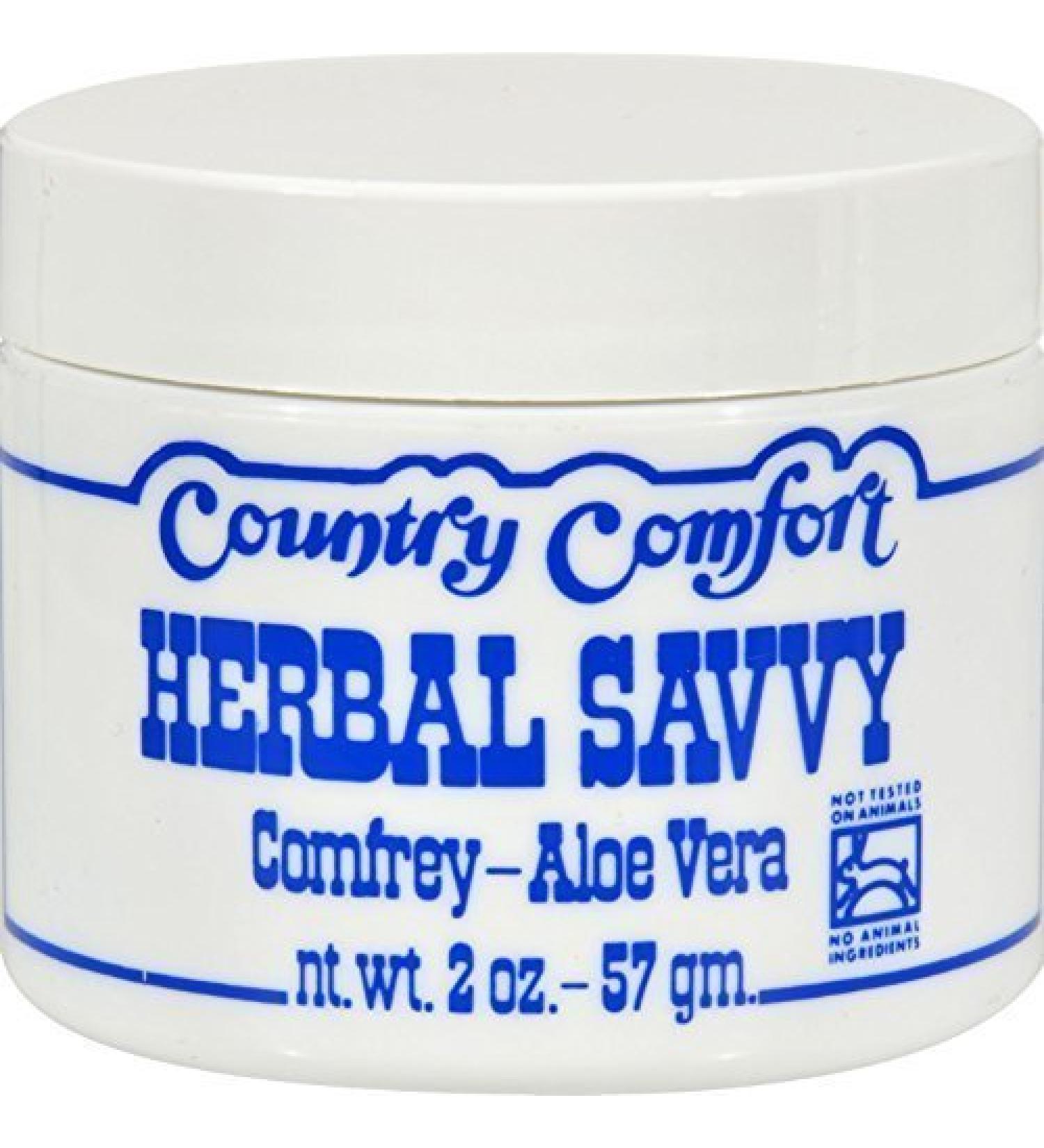 Country Comfort Herbal Savvy Comfrey-Aloe Vera 2 oz (57 g)
