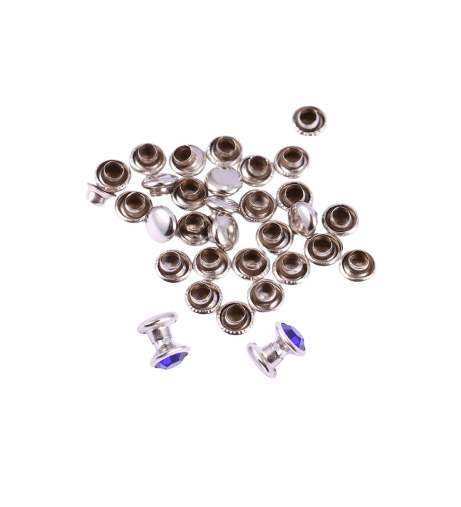 TEHAUX 100 Pcs Clothing Making Decorations Pearl Shoe Clips Sew on Rhinestones Bulk Leather Rivets and Snaps Leather Rivets Studs Garment Rivet Button Stud Rivets Clothes Earrings Metal - Buy Online on GoSupps.com