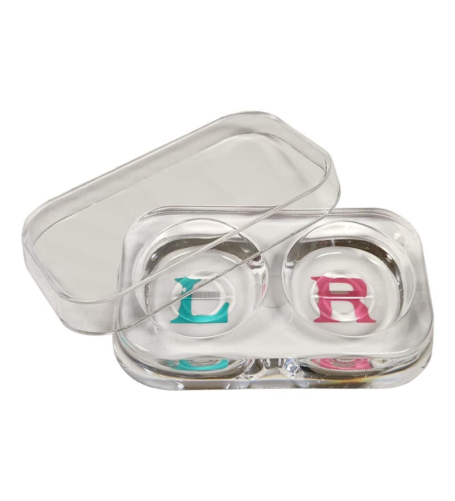 Contact Lens Tray with Lid Clear Plastic 20ml 4"x2.5"