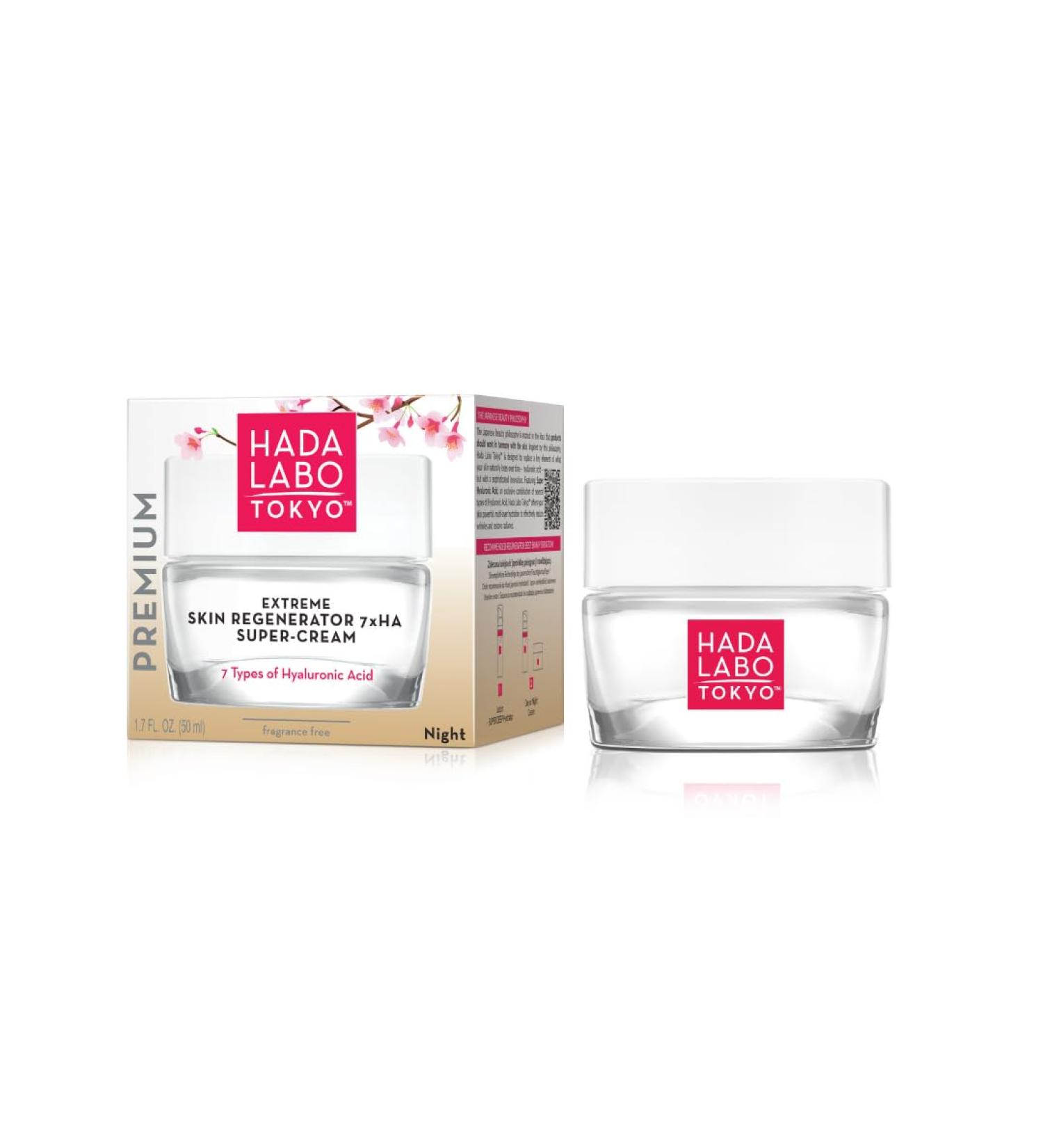 Hada Labo Tokyo Premium Night Cream with 7 Types of Hyaluronic Acid 50ml - Buy Online on GoSupps.com